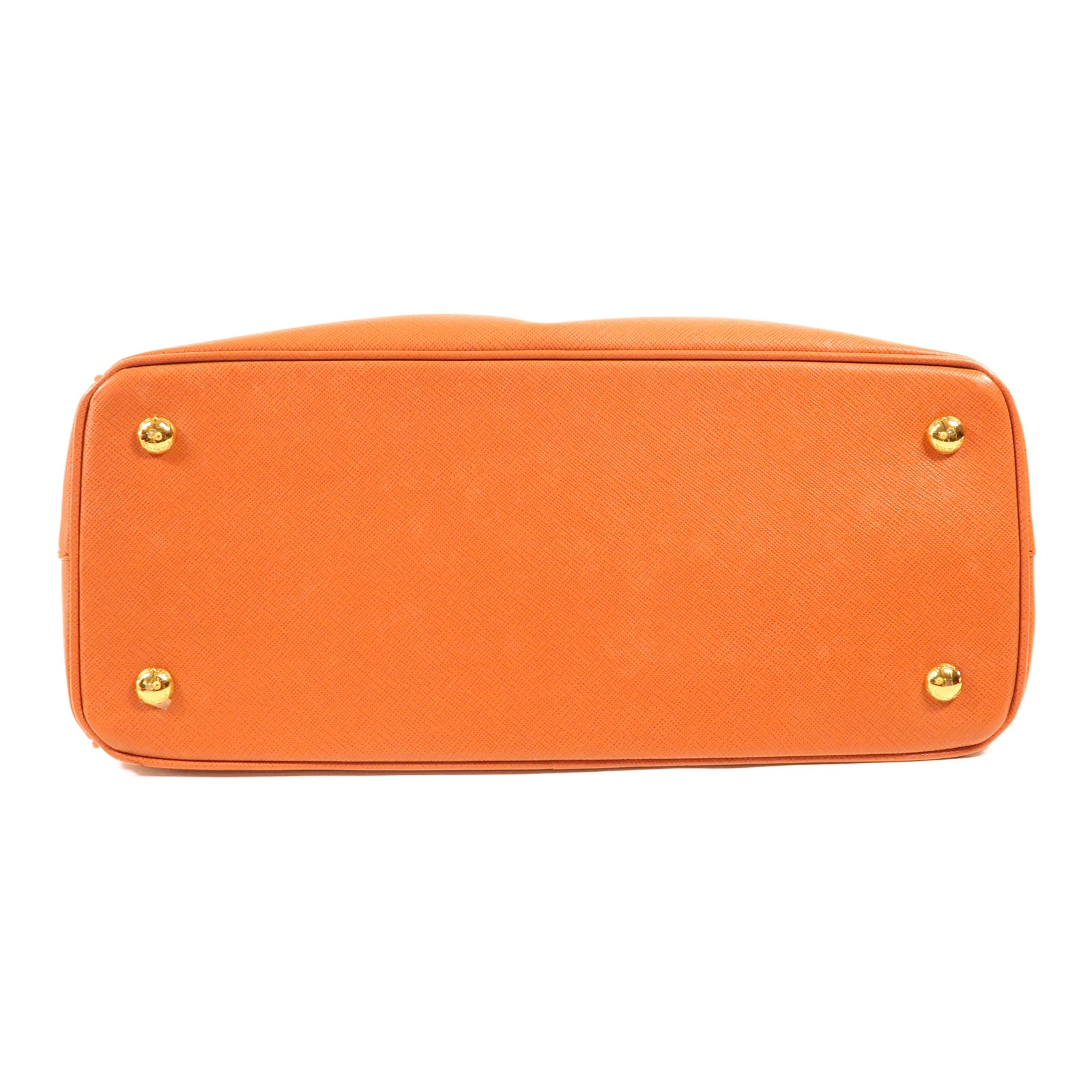 PRADA 牛皮皮革Saffiano Lux金扣手挽肩背兩用袋