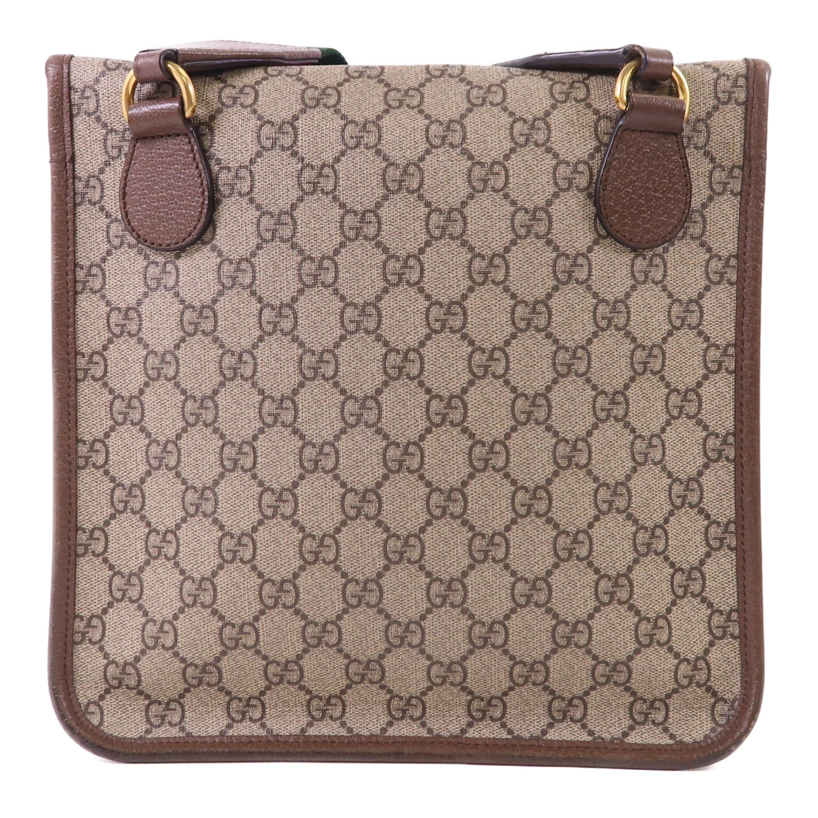 GUCCI 塗層帆布Neo Vintage GG Messenger金扣肩背袋