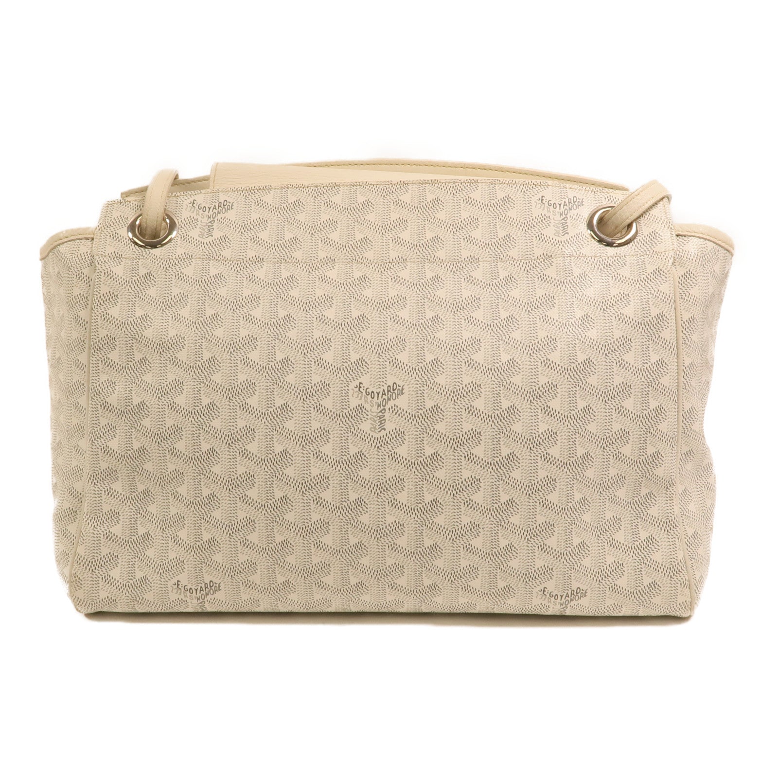 GOYARD 塗層帆布Rouette Souple PM銀扣肩背袋