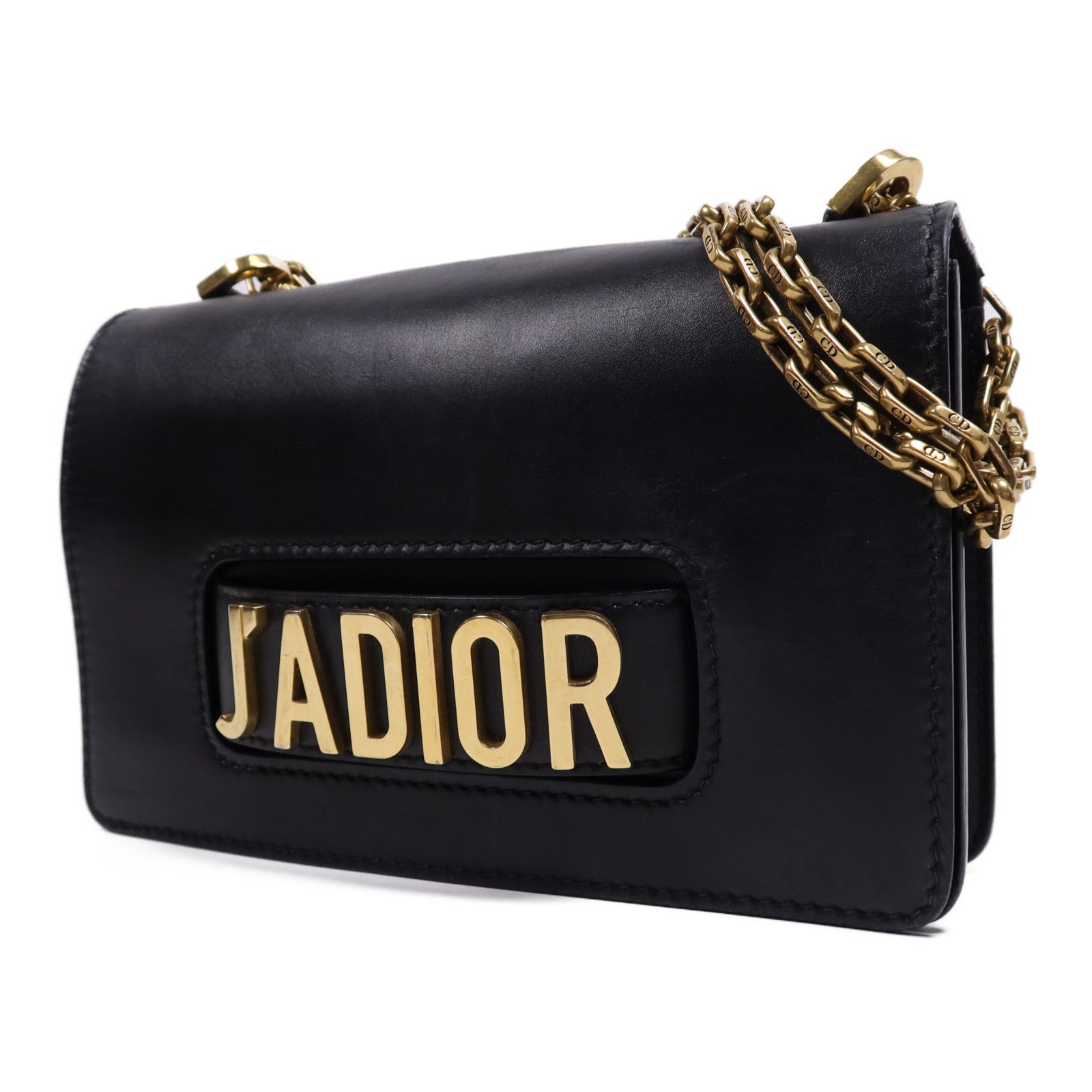 Dior 牛皮皮革Jadior金扣鏈帶肩背袋