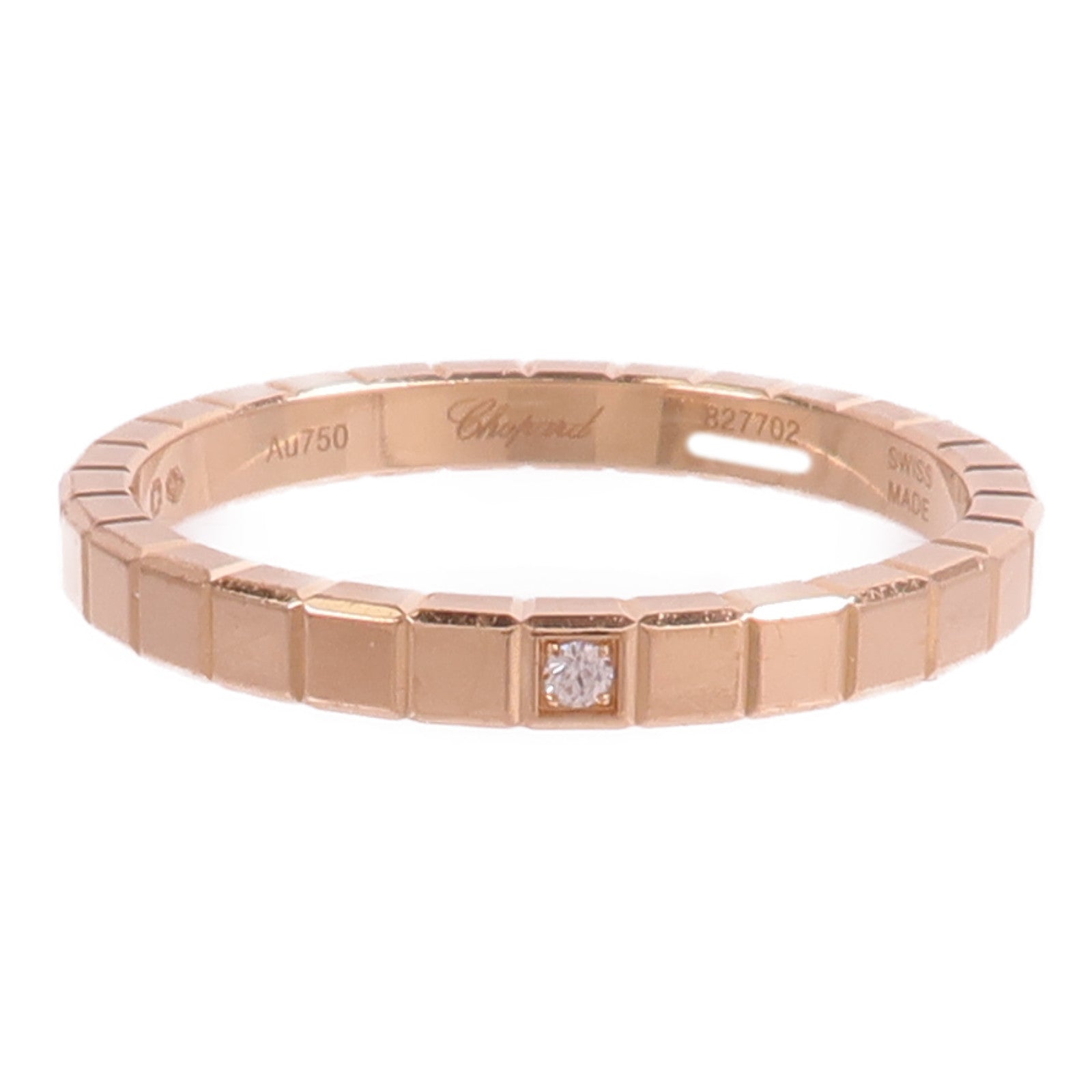 Chopard 18K玫瑰金Ice Cube Ring戒指