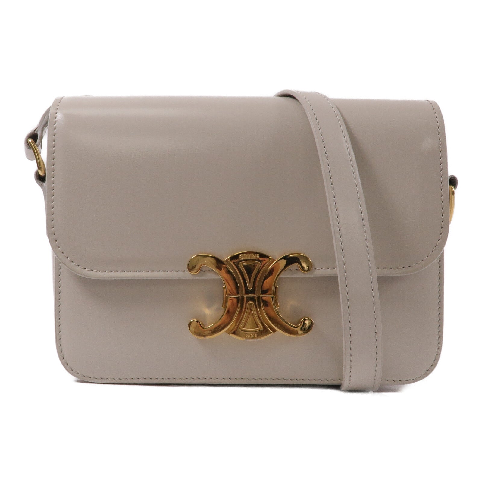 CELINE 牛皮皮革Teen Triomphe肩背袋