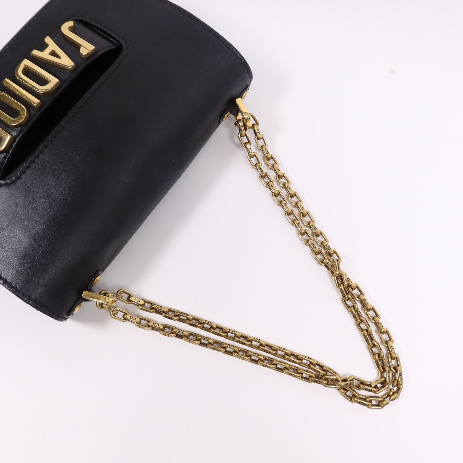 Dior 牛皮皮革Jadior金扣鏈帶肩背袋