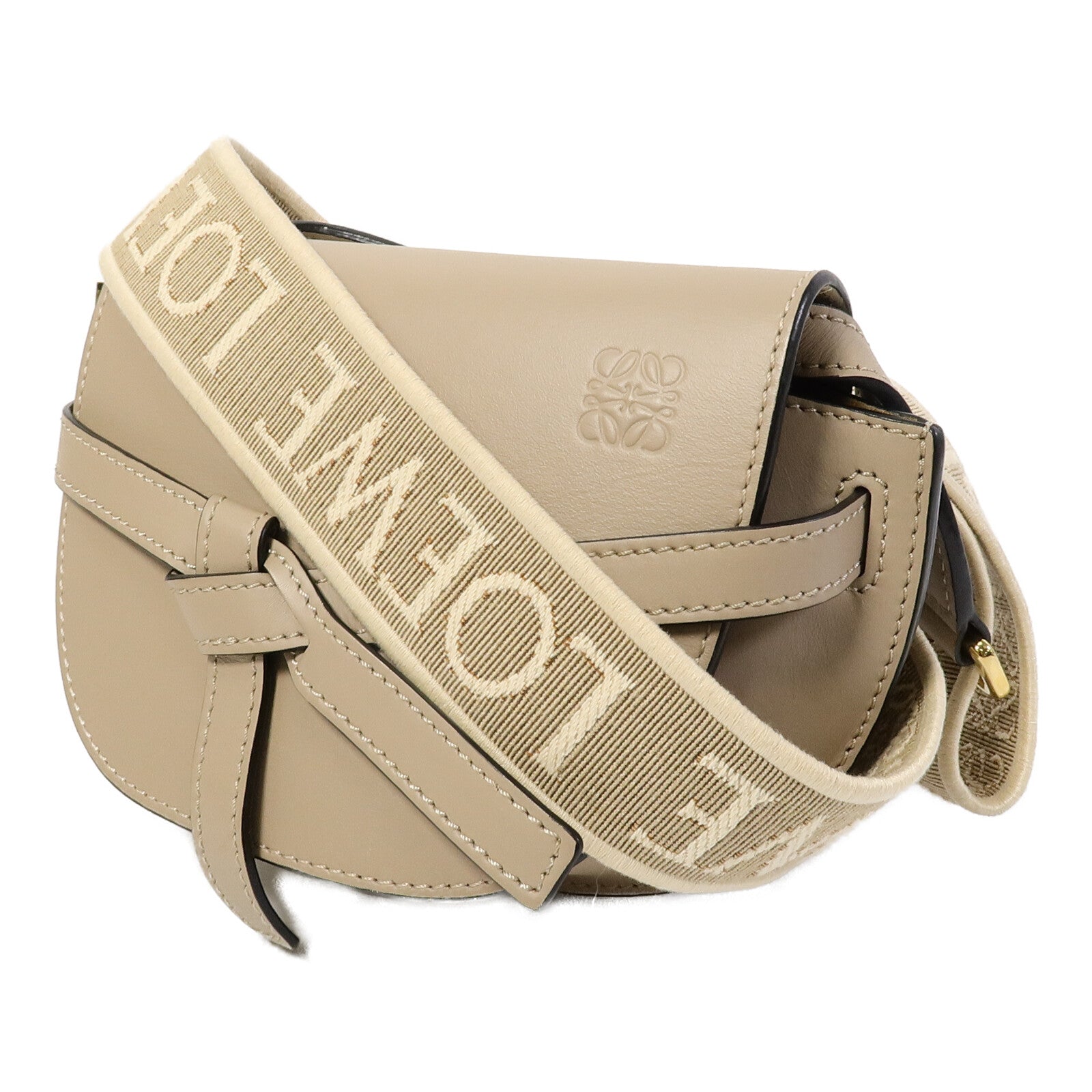 LOEWE 牛皮皮革Mini Gate Dual肩背袋
