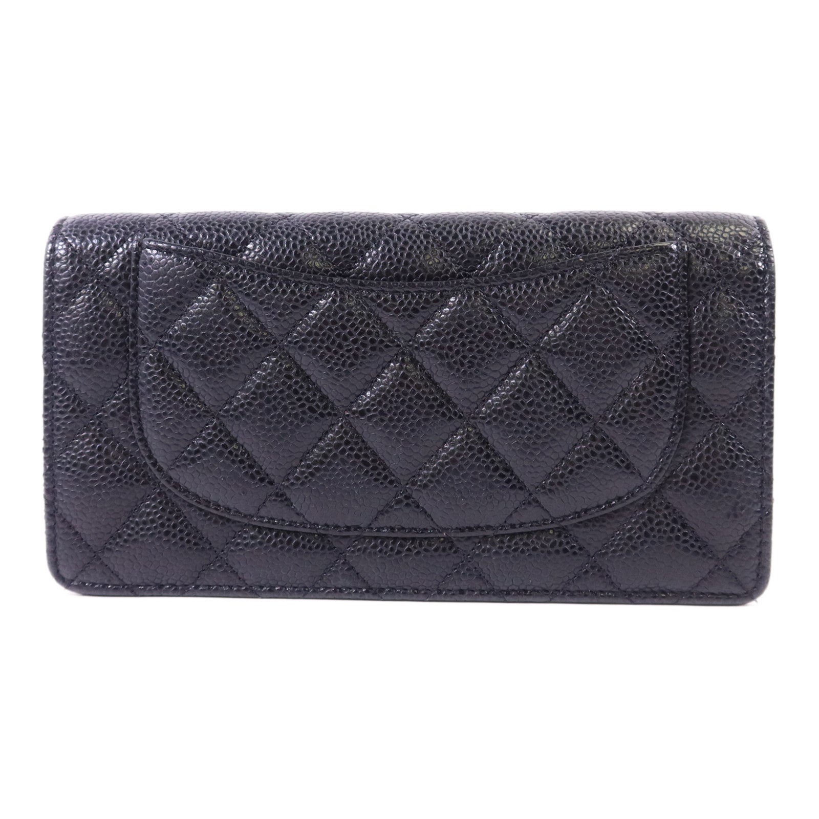 CHANEL 牛皮皮革Bifold Long Wallet金扣長錢包
