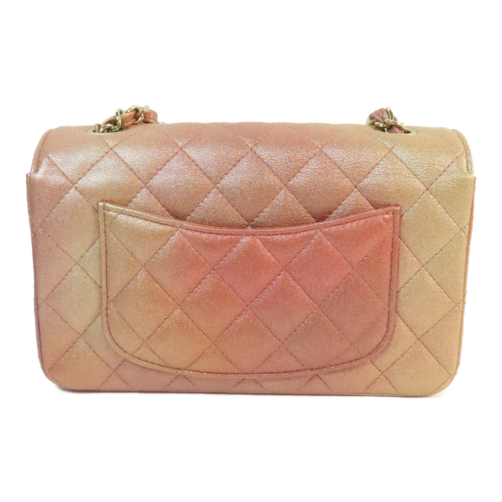 CHANEL 【激減優惠】牛皮皮革Mini Classic 20金扣鏈帶肩背袋