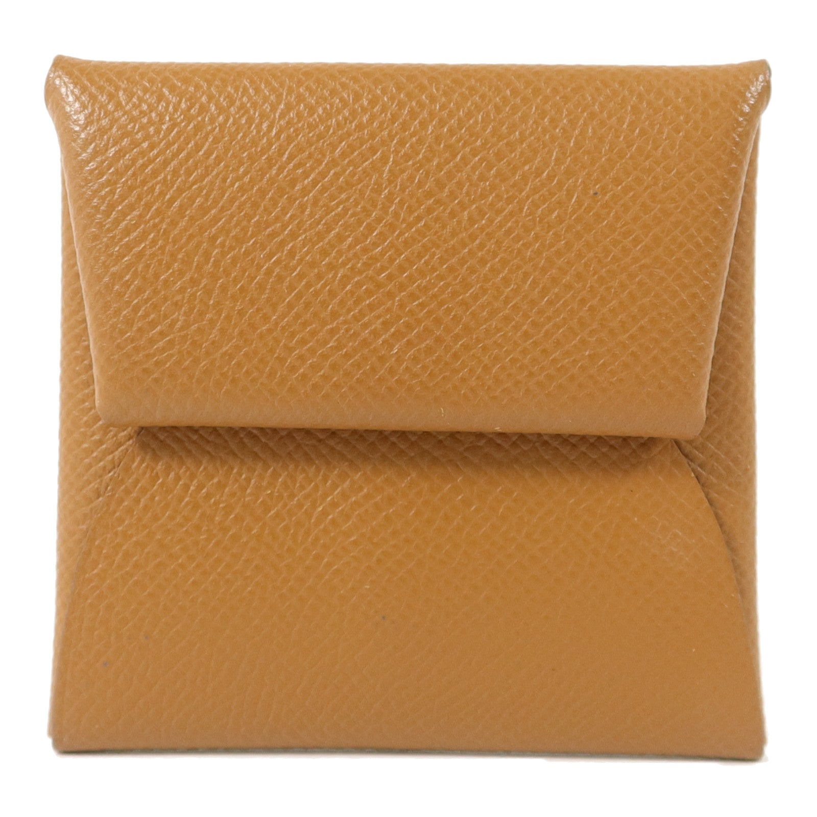 HERMES Epsom皮革Bastia零錢包Gold