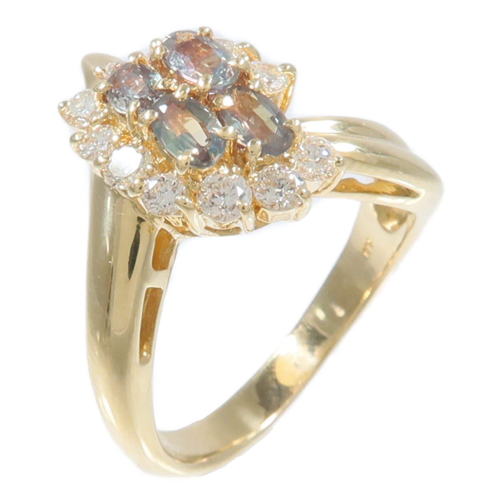 JEWELRY 18K黃金Alexandrite Diamond Ring亞歷山大石/鑽石戒指
