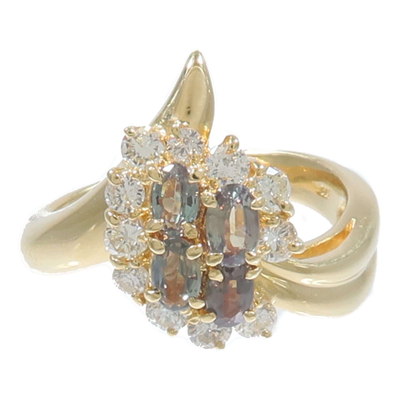 JEWELRY 18K黃金Alexandrite Diamond Ring亞歷山大石/鑽石戒指