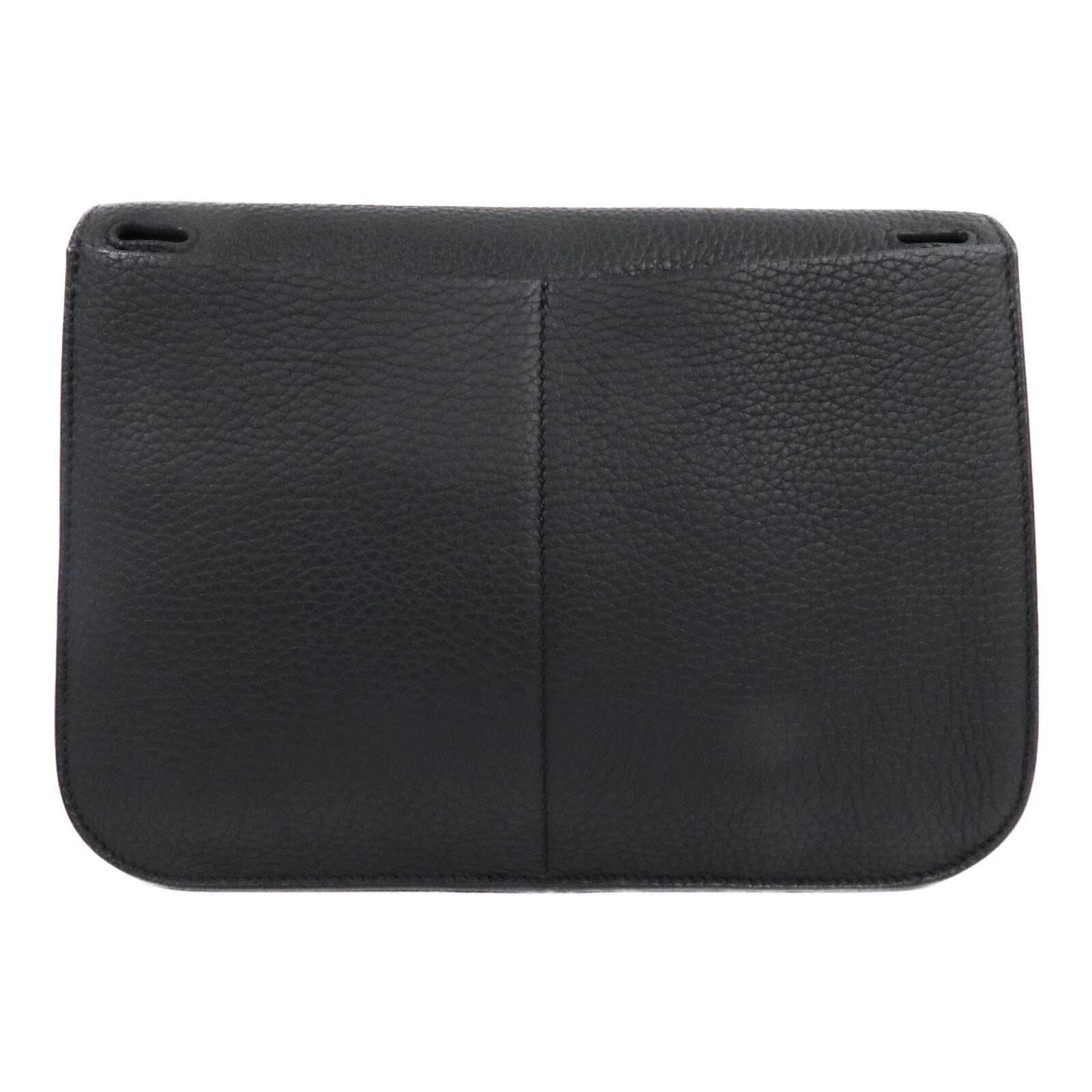 HERMES Clemence皮革Halzan 25手挽肩背兩用袋Noir