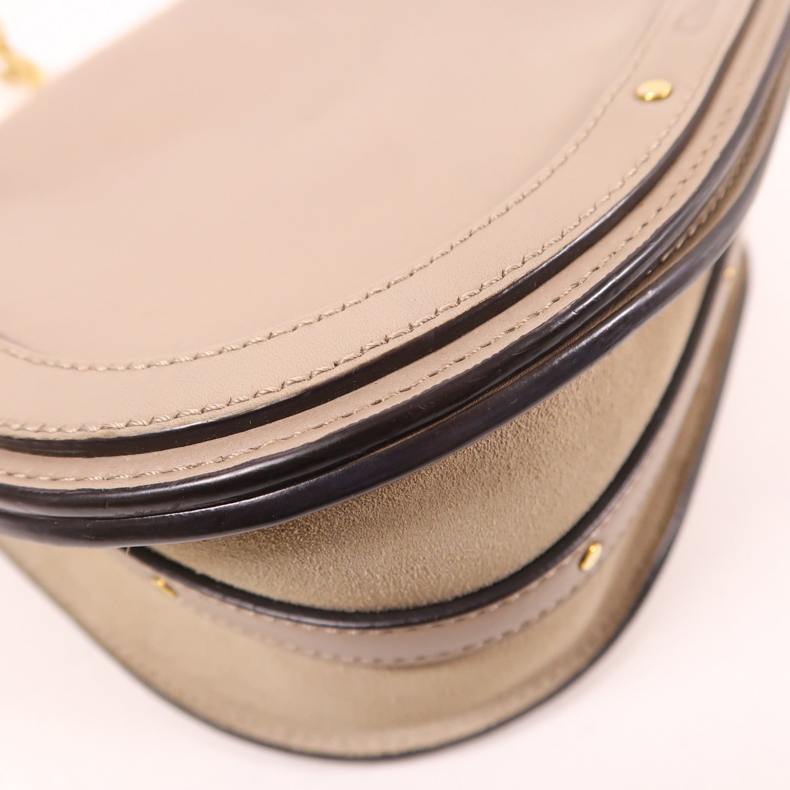 Chloe 牛皮皮革Nile Bag金扣肩背袋