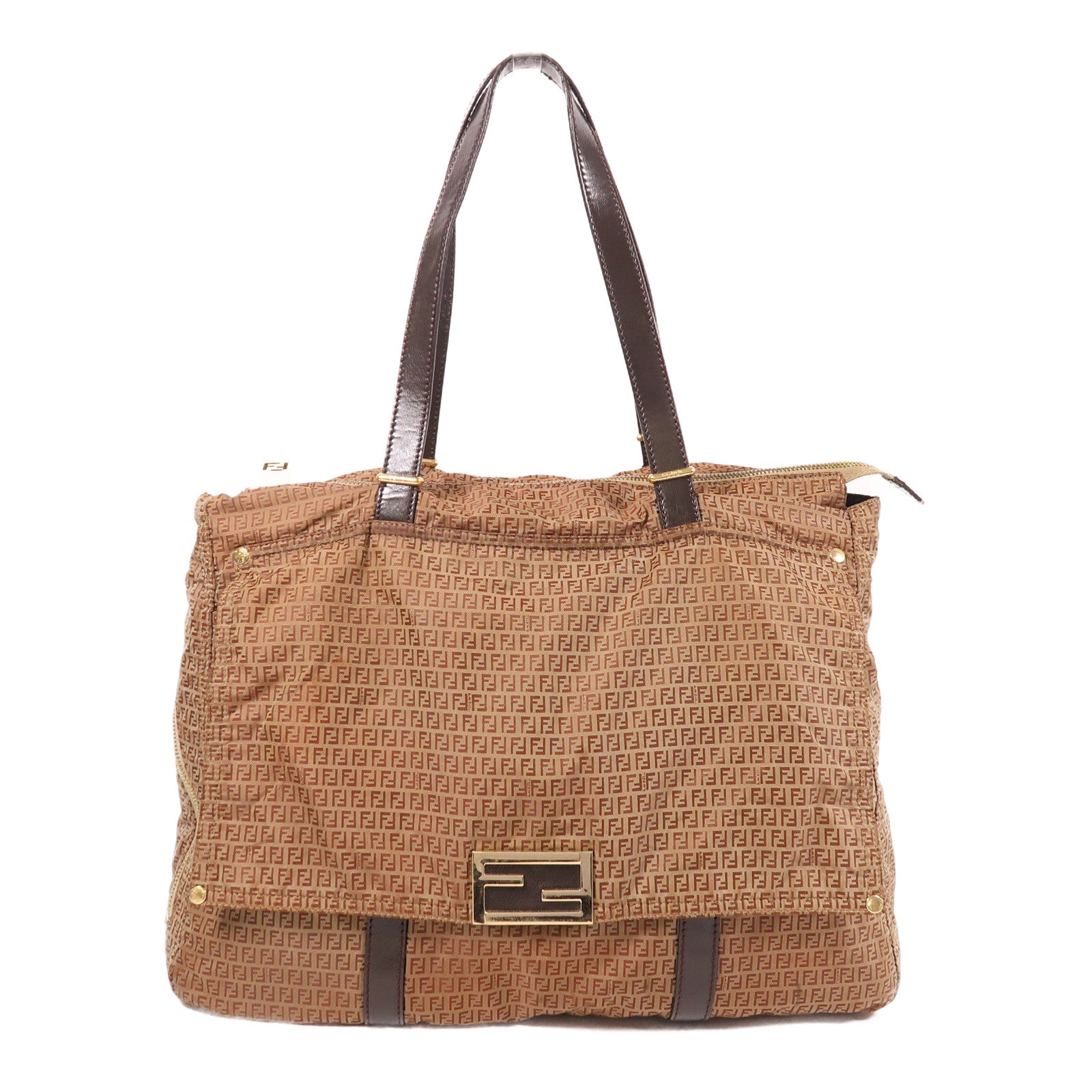 FENDI 尼龍Shoulder Bag金扣肩背袋