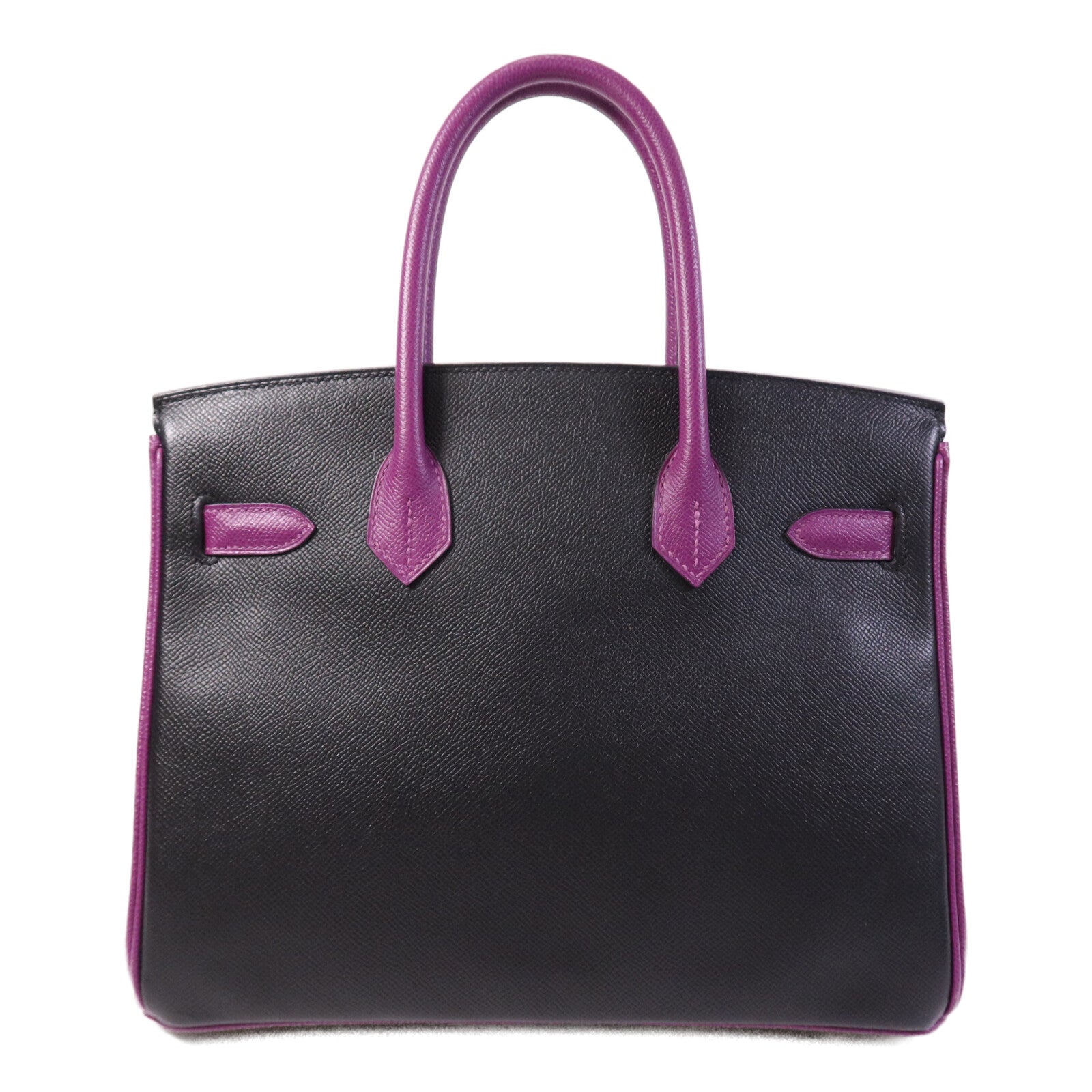 HERMES Epsom皮革Birkin 30金扣手挽袋Anemore/Noir