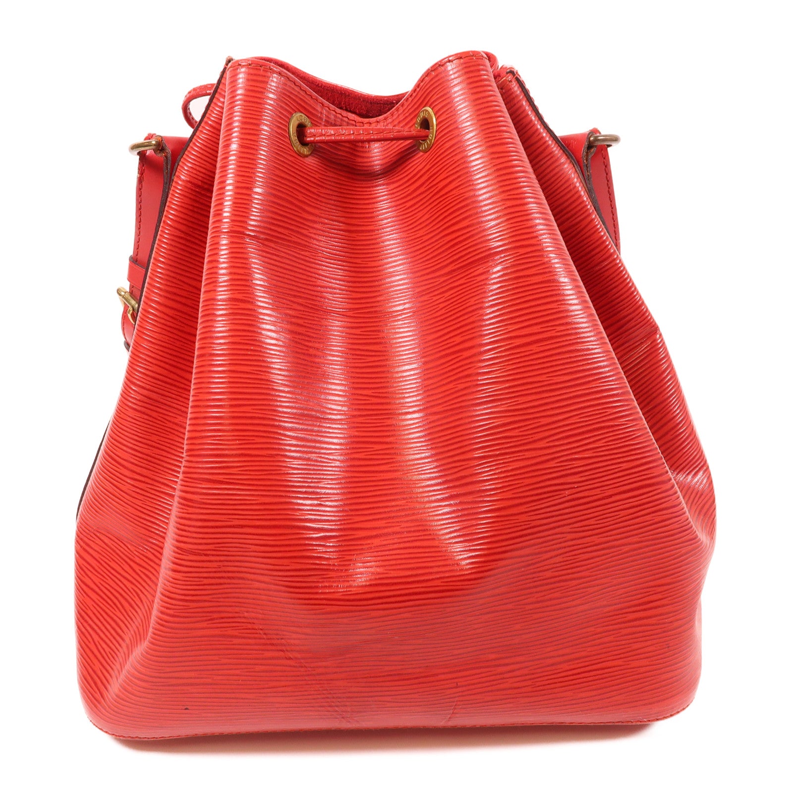 LOUIS VUITTON Epi Petit Noe金扣肩背袋紅色