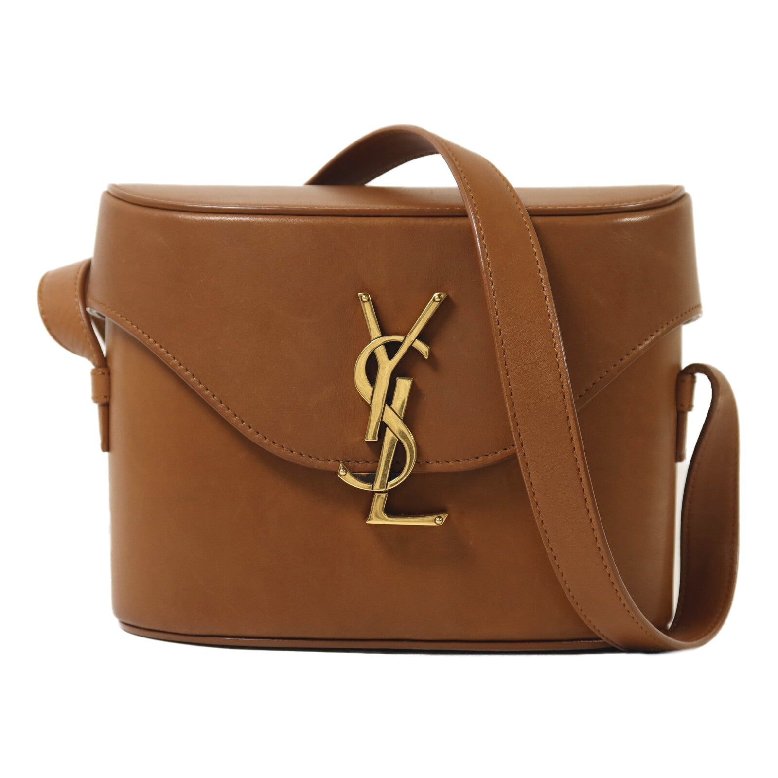 SAINT LAURENT 牛皮皮革June Box金扣肩背袋