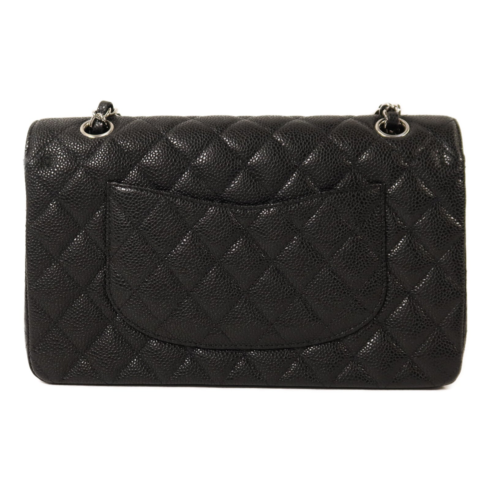 CHANEL 牛皮皮革Classic 25銀扣鏈帶肩背袋