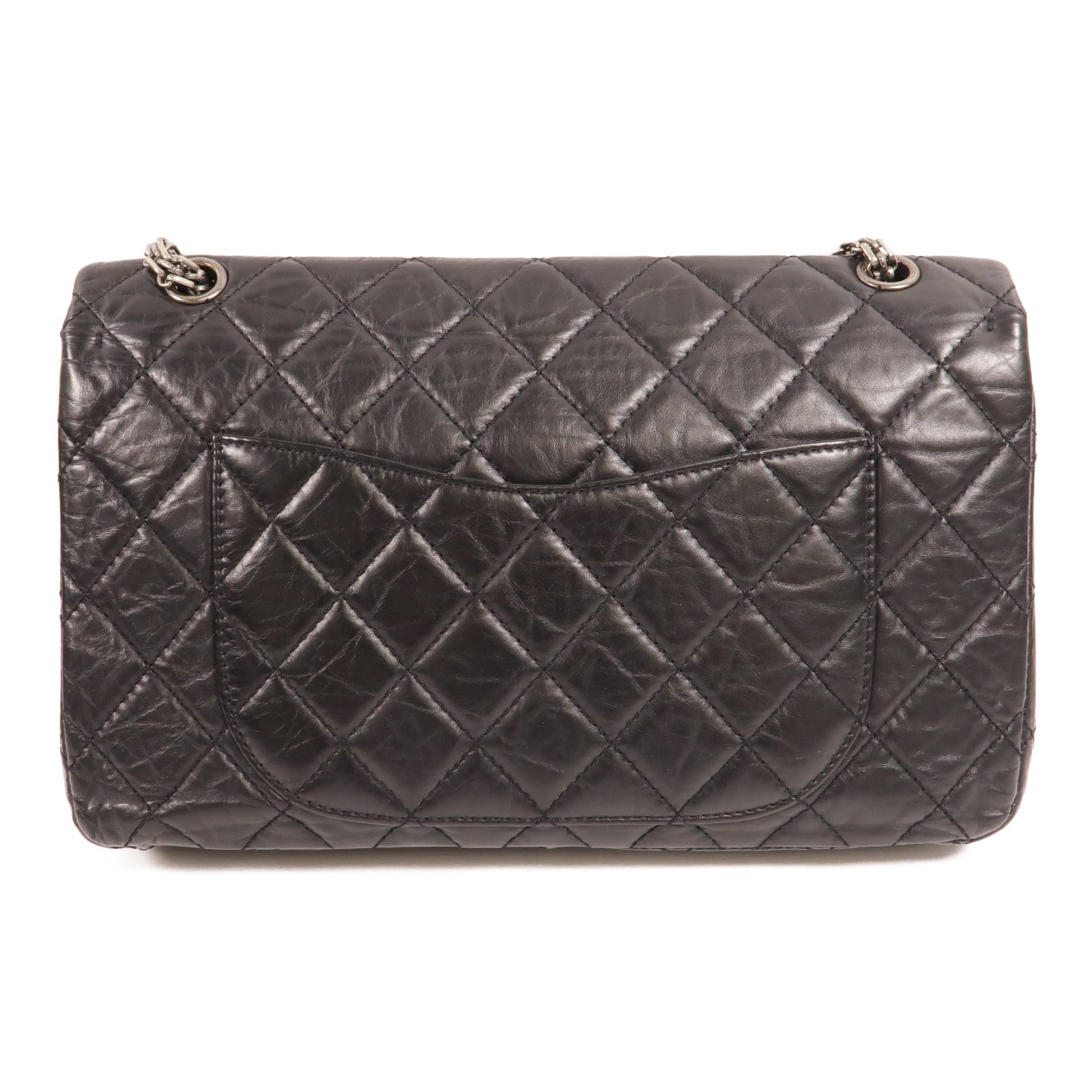CHANEL 牛皮皮革2.55 Large鏈帶肩背袋