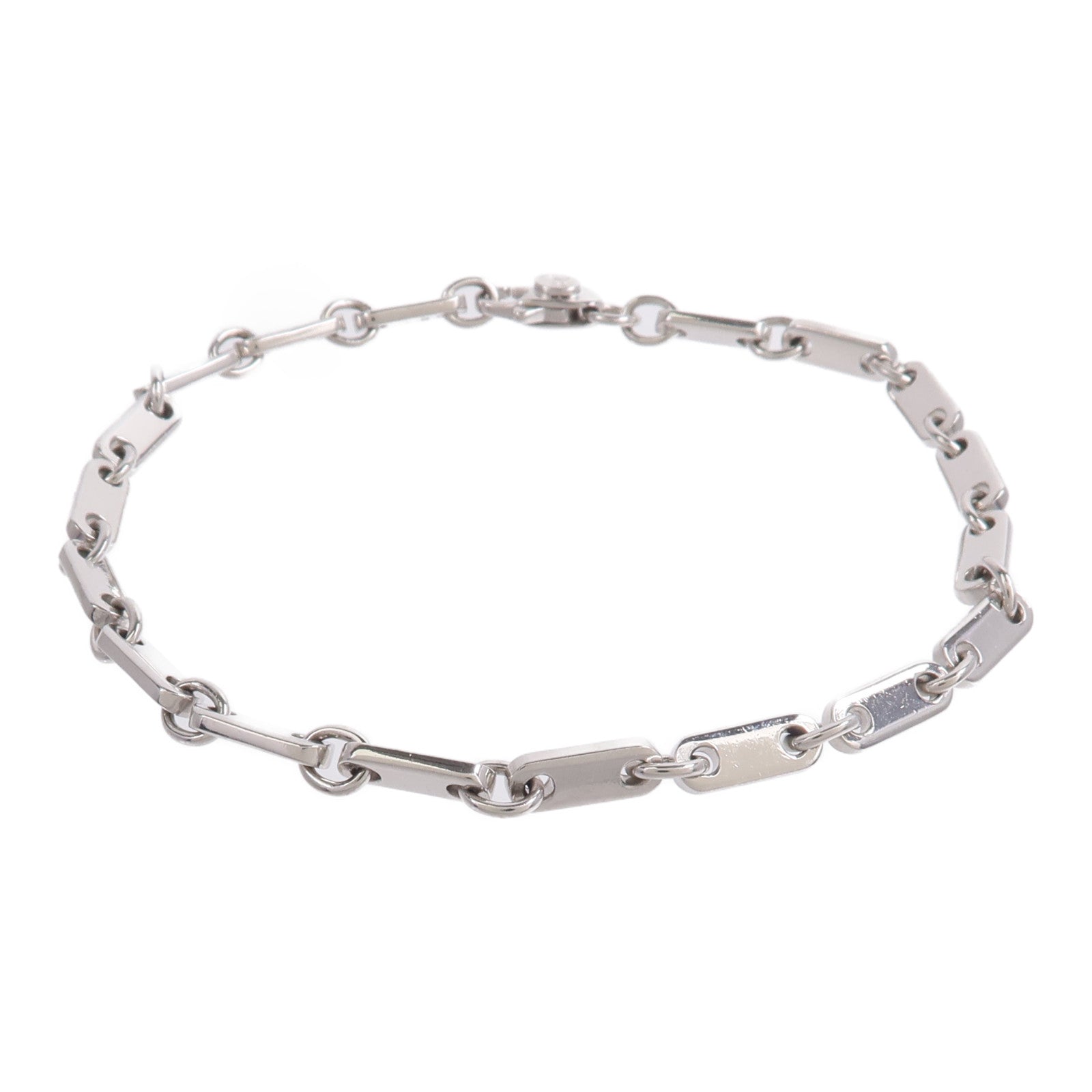 CARTIER 18K白金Figaro Bracelet手鏈