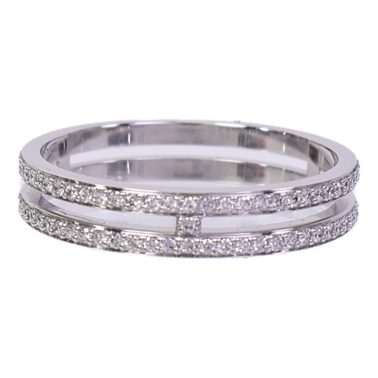 HERMES 18K白金Ariane Wedding Band Small鑽石戒指