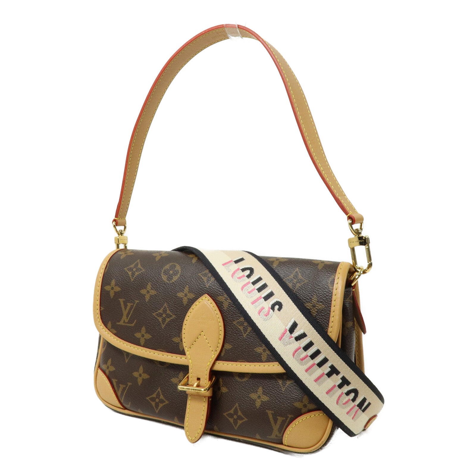 LOUIS VUITTON Monogram Diane金扣手挽肩背兩用袋
