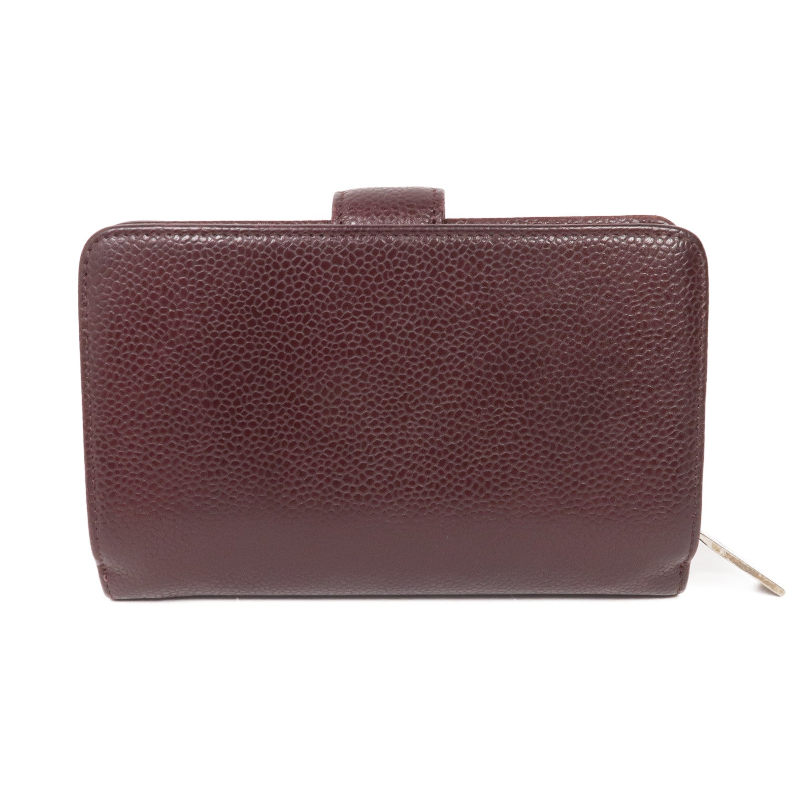 CHANEL 牛皮皮革Wallet銀扣錢包