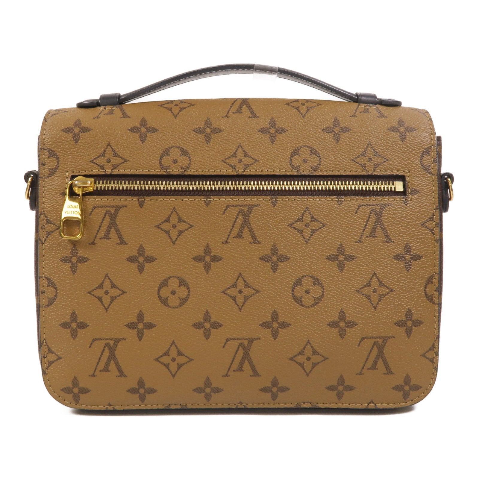 LOUIS VUITTON Monogram Reverse Pochette Metis金扣手挽肩背兩用袋