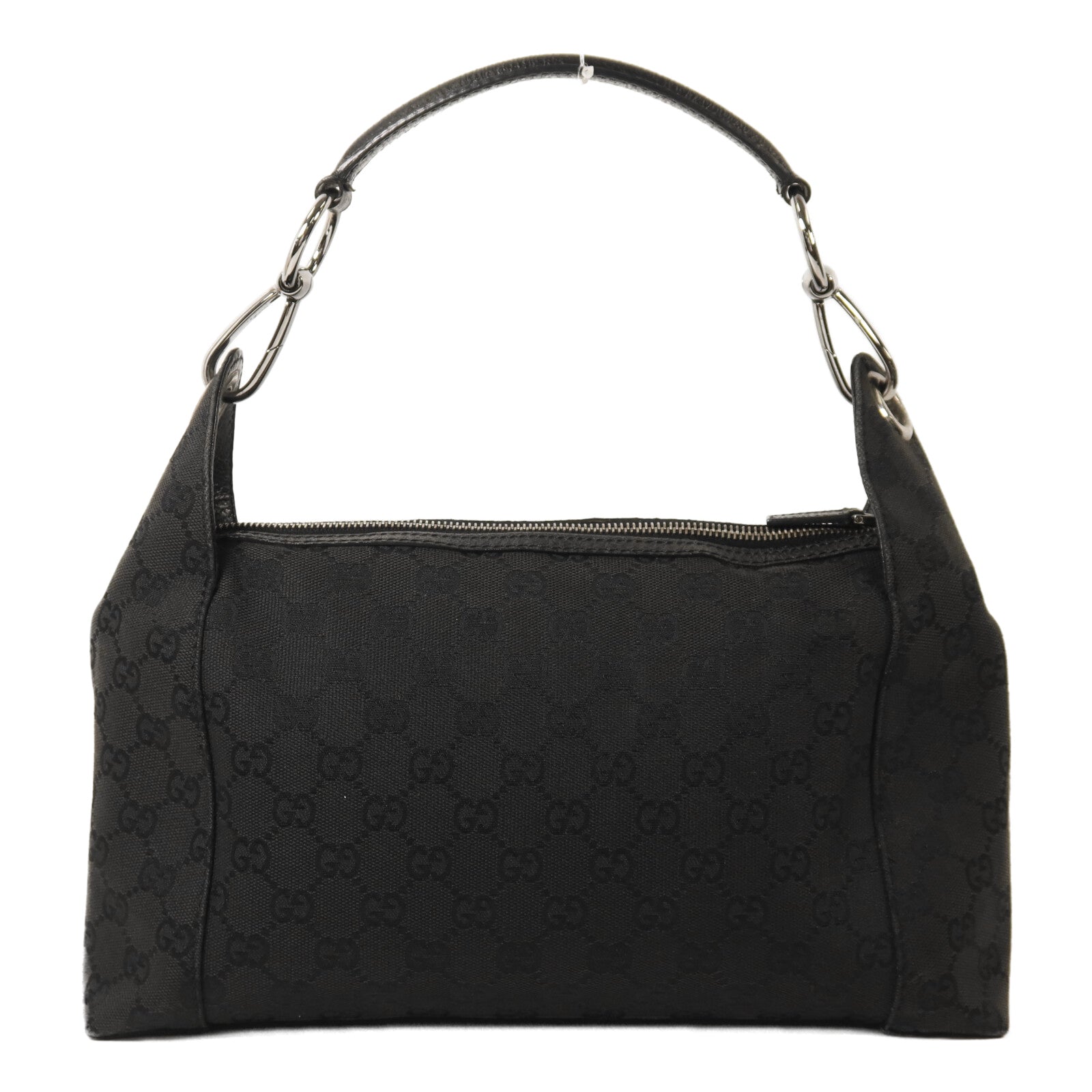 GUCCI 帆布Shoulder Bag銀扣肩背袋