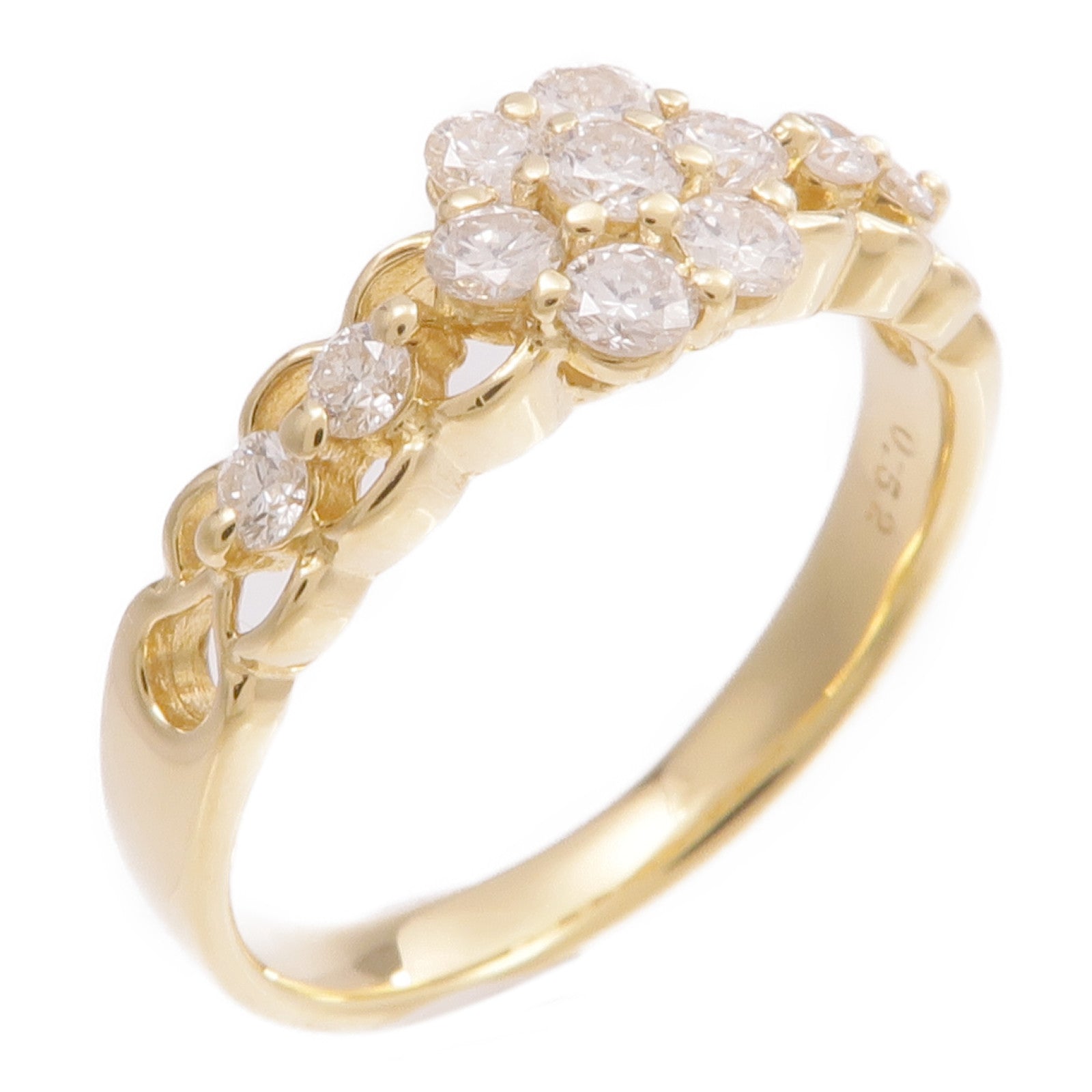 JEWELRY 【激減優惠】18K黃金Diamond Ring鑽石戒指US#6.75