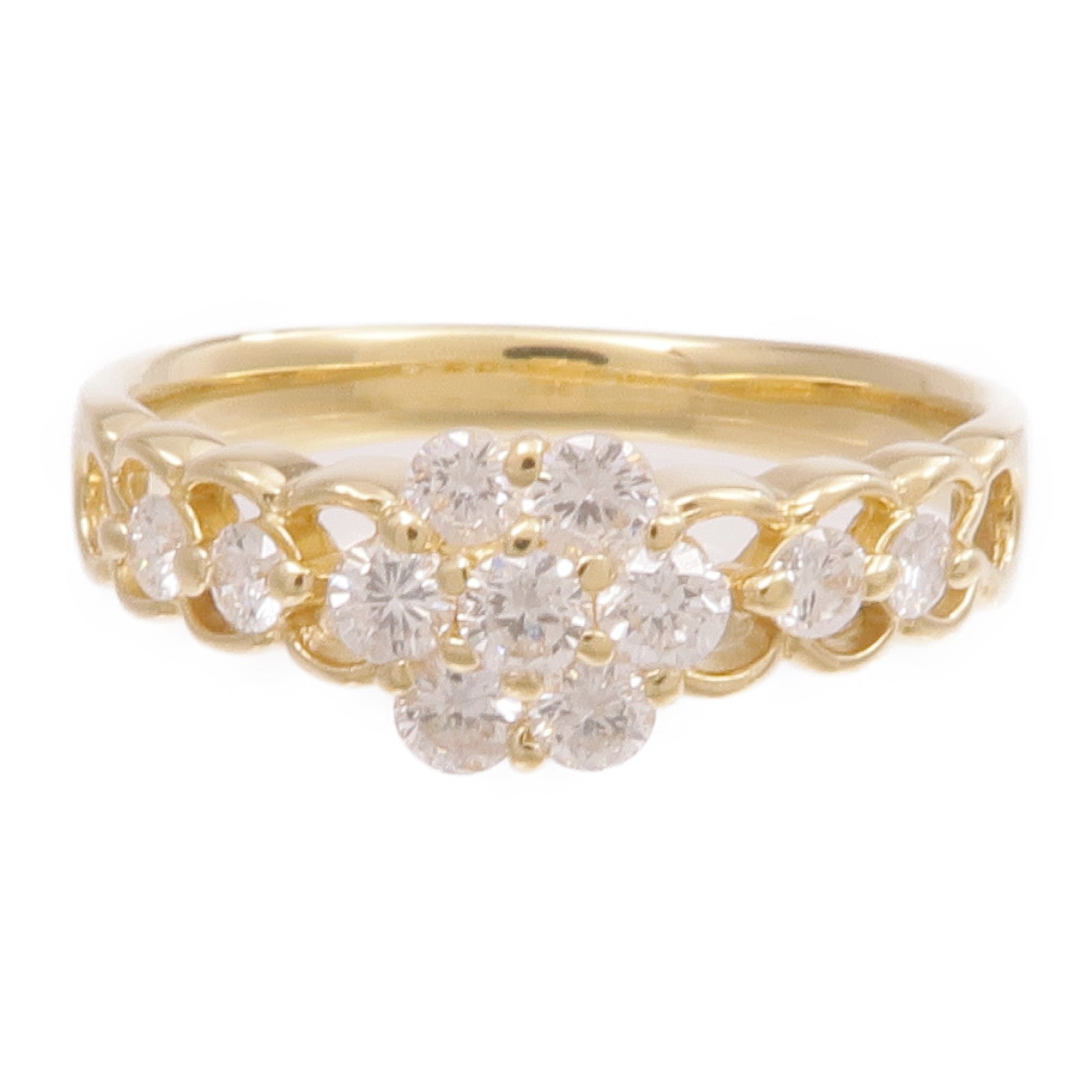 JEWELRY 【激減優惠】18K黃金Diamond Ring鑽石戒指US#6.75