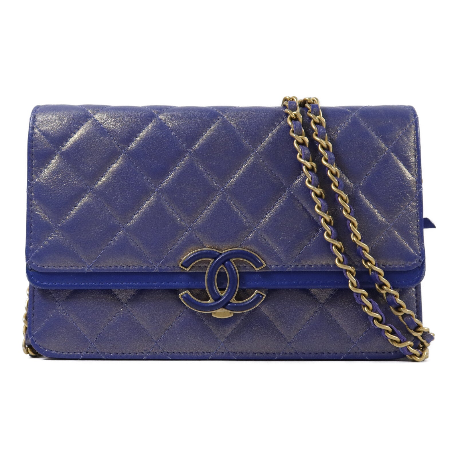 CHANEL 牛皮皮革CC Chic Wallet On Chain鏈帶肩背袋