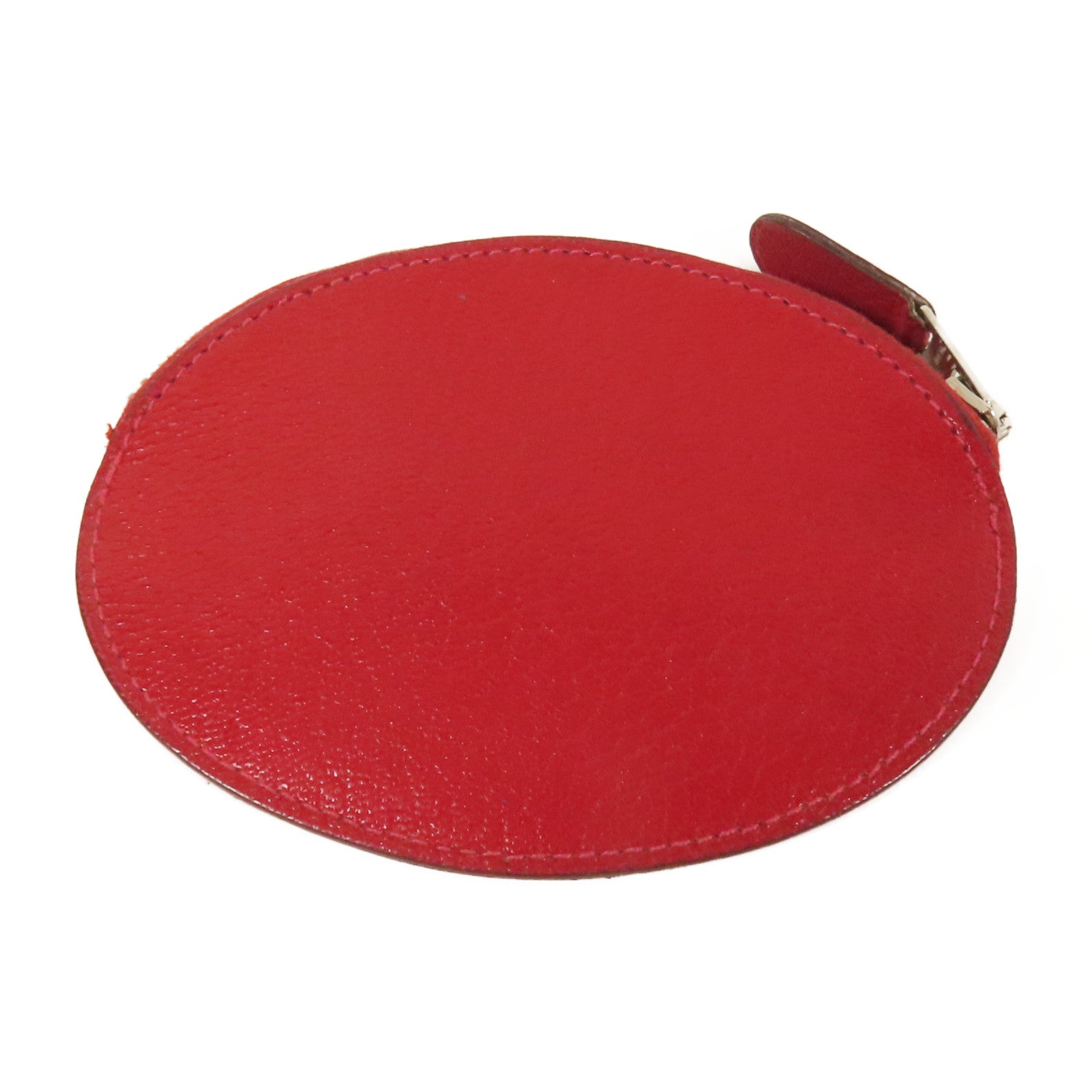 HERMES 【激減優惠】Chevre皮革Evelyne Coin Purse零錢包Red