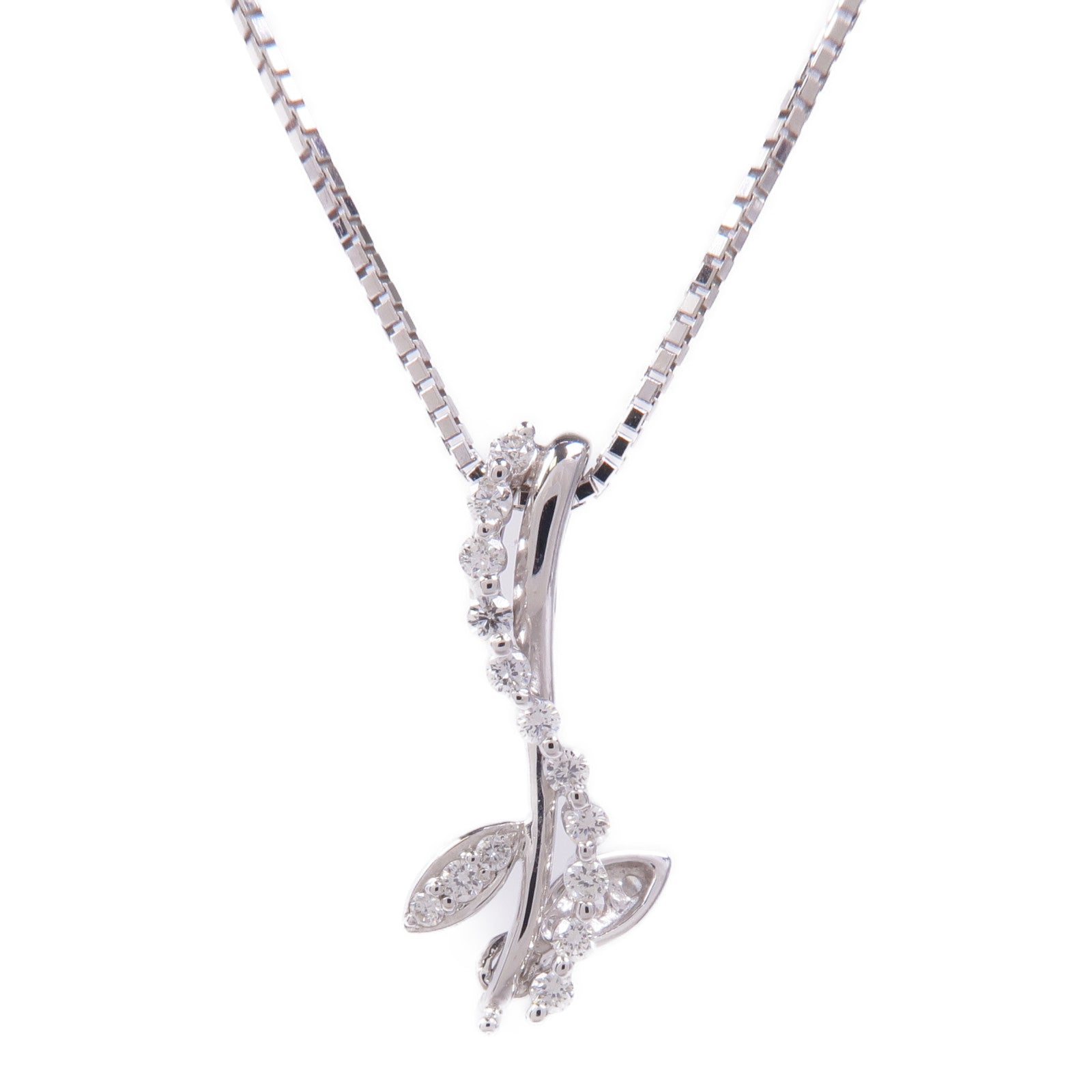 JEWELRY Diamond Necklace 18K White Gold