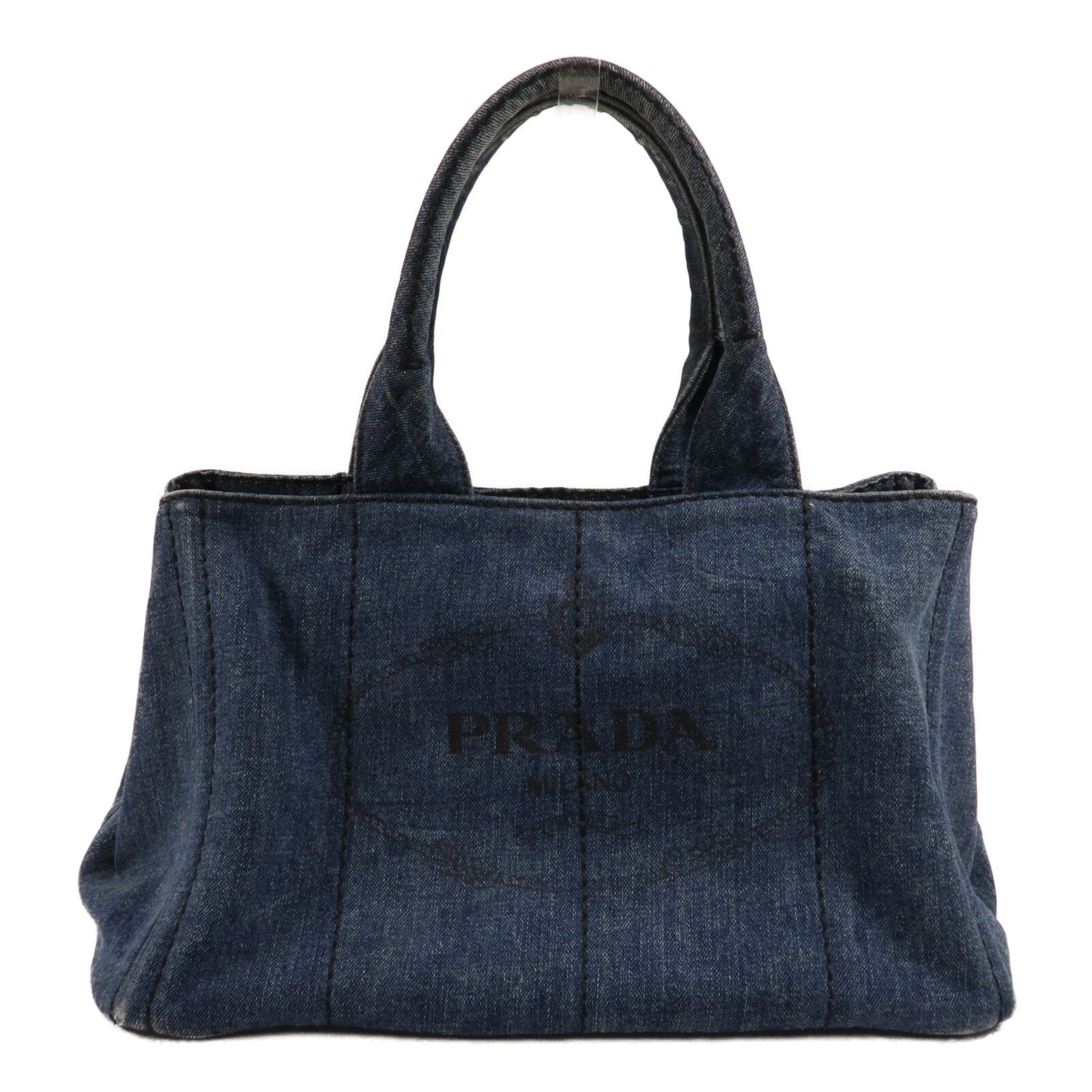 PRADA 牛仔布Tote Bag手挽袋
