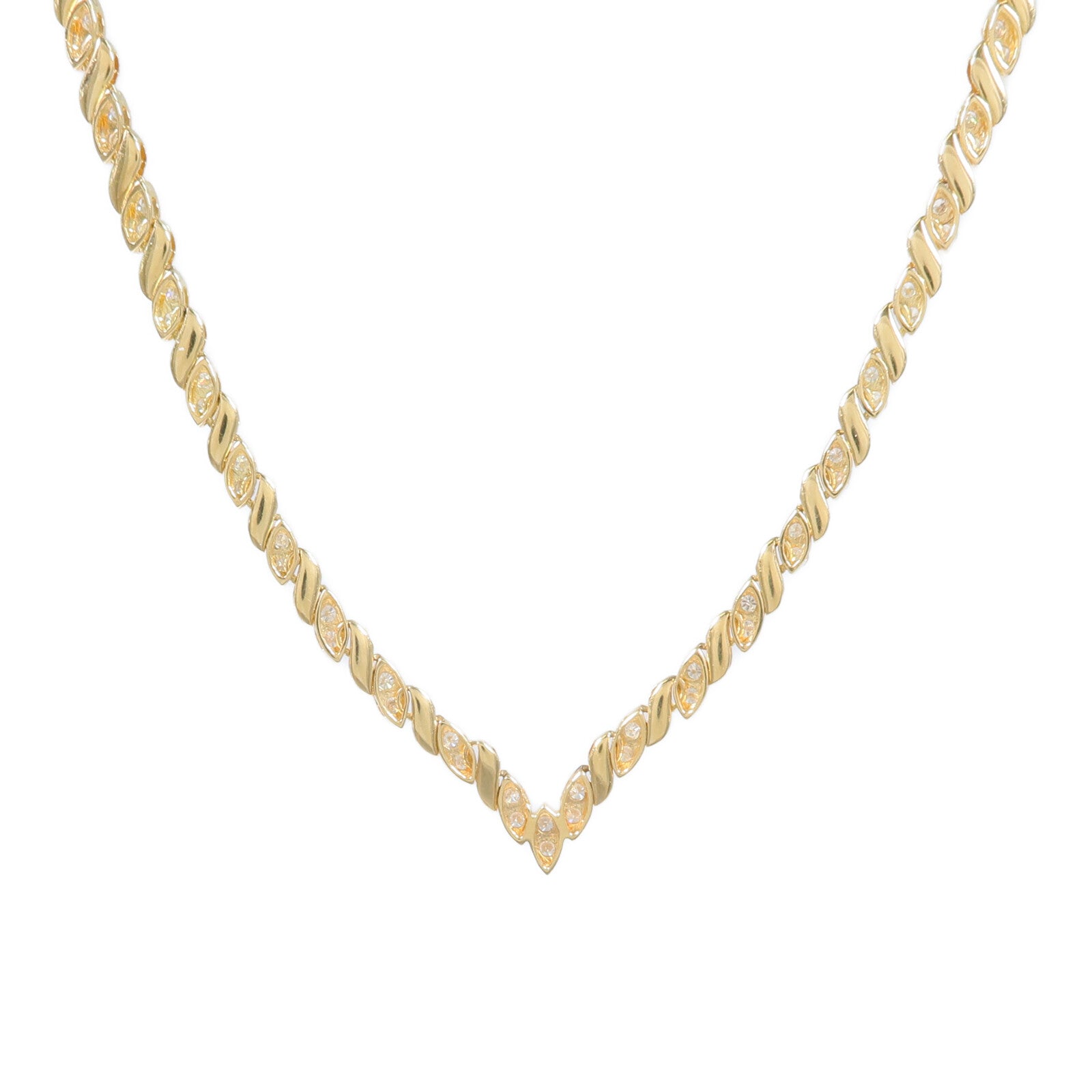 JEWELRY 18K黃金Diamond Necklace鑽石項鍊