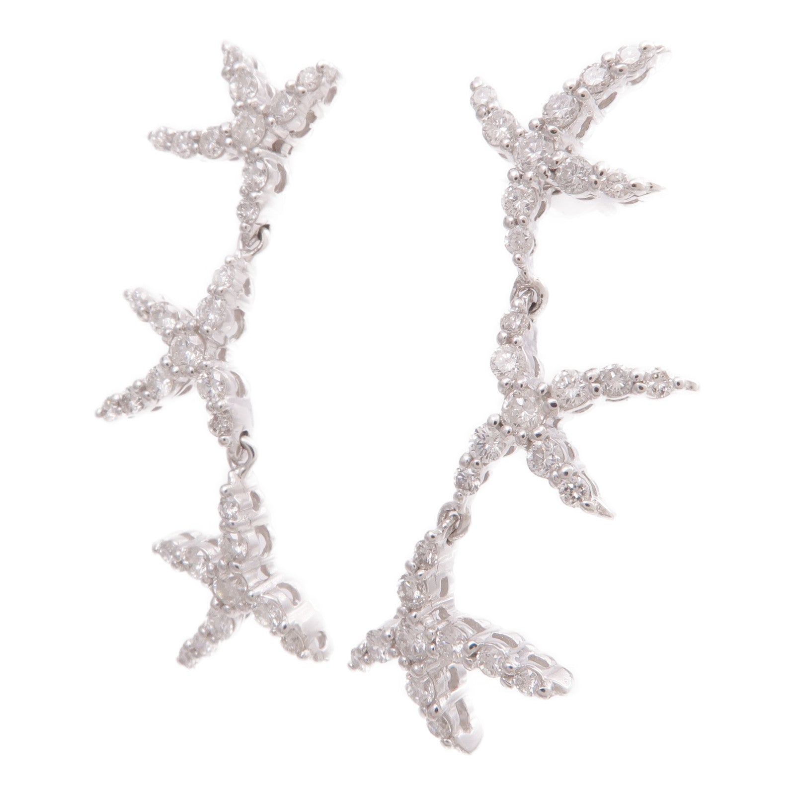 JEWELRY 18K白金Diamond Earrings鑽石耳環