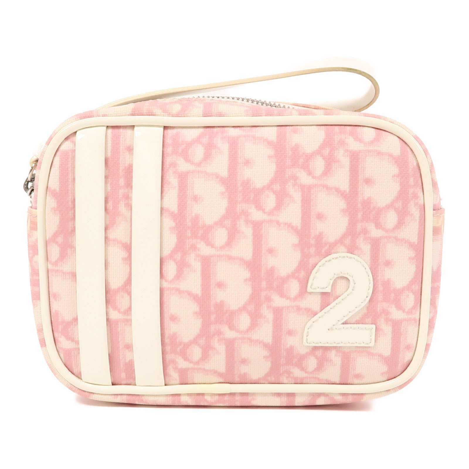 Dior 塗層帆布Clutch銀扣手拿包