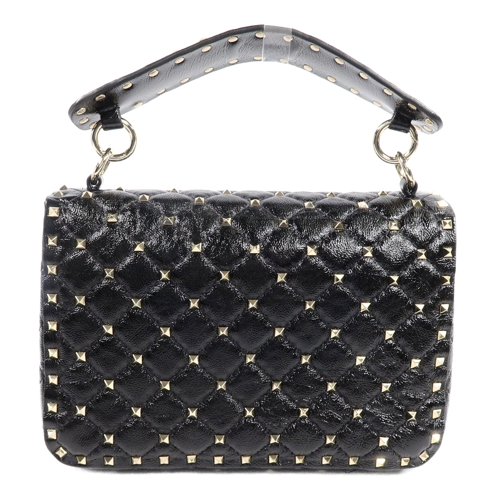 Valentino 牛皮皮革Garavani Rockstud Spike手挽肩背兩用袋