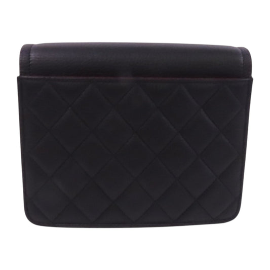 CHANEL 牛皮皮革Archi Chic Square WOC金扣鏈帶肩背袋