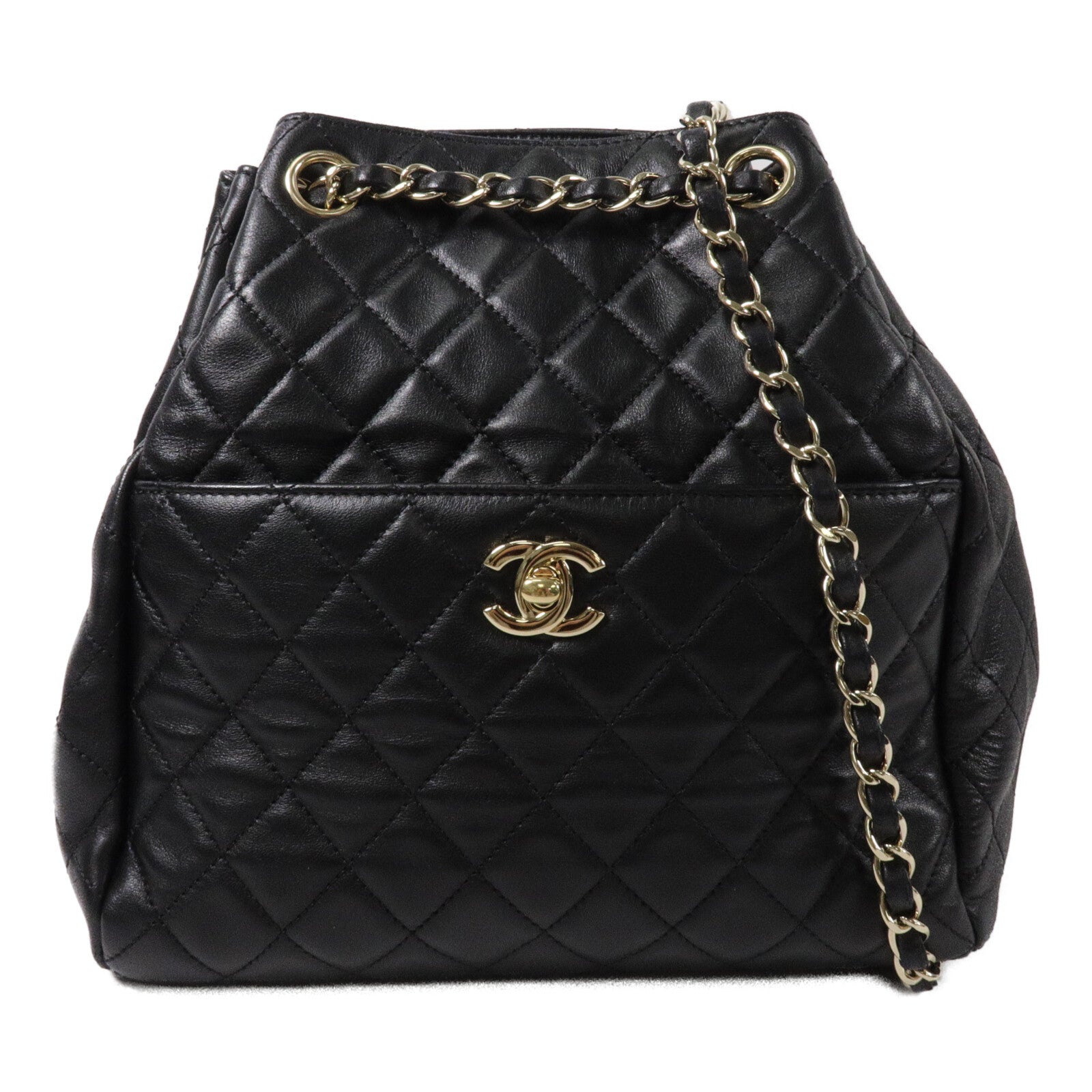 CHANEL 羊皮皮革Chain Shoulder鏈帶肩背袋