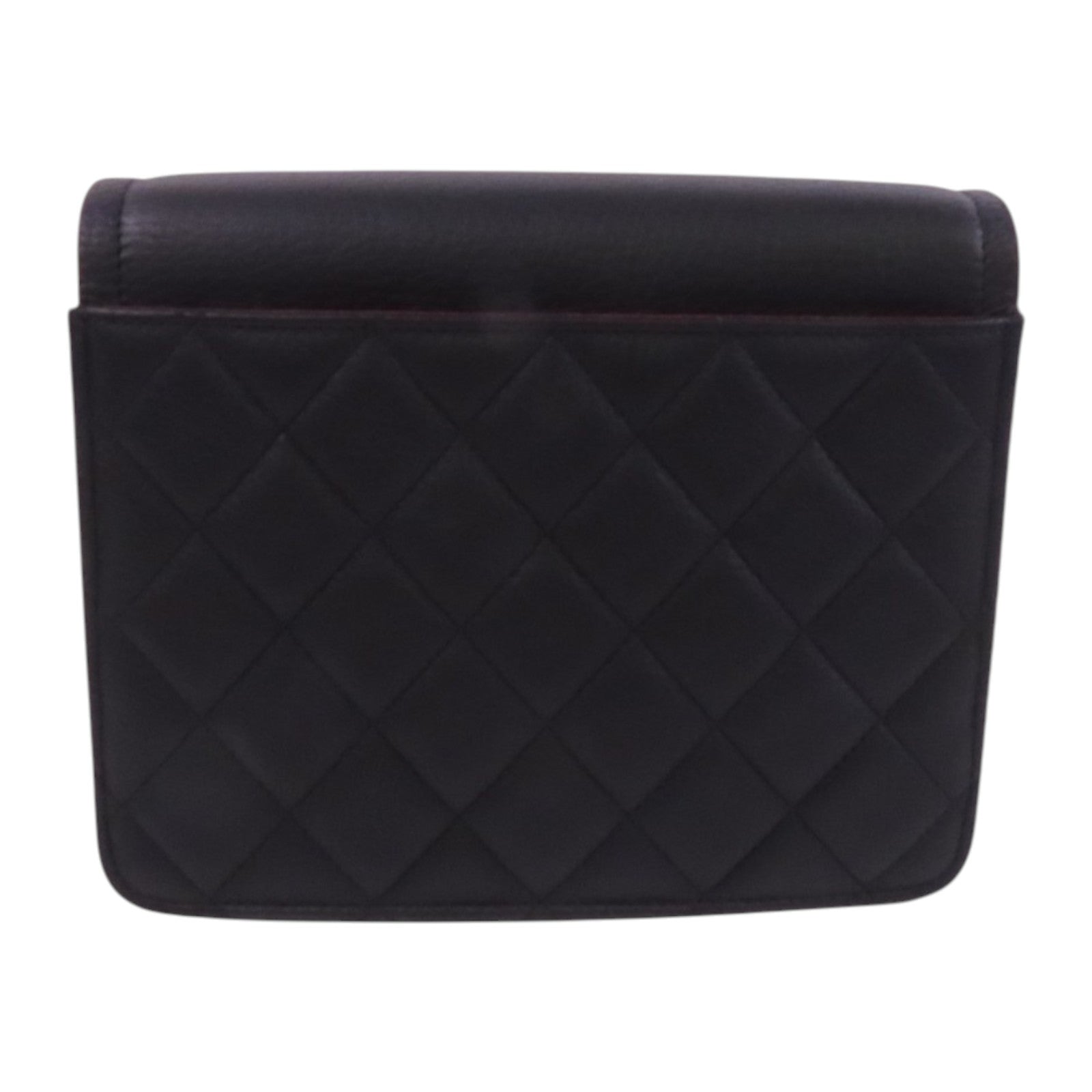 CHANEL 牛皮皮革Archi Chic Square WOC金扣鏈帶肩背袋