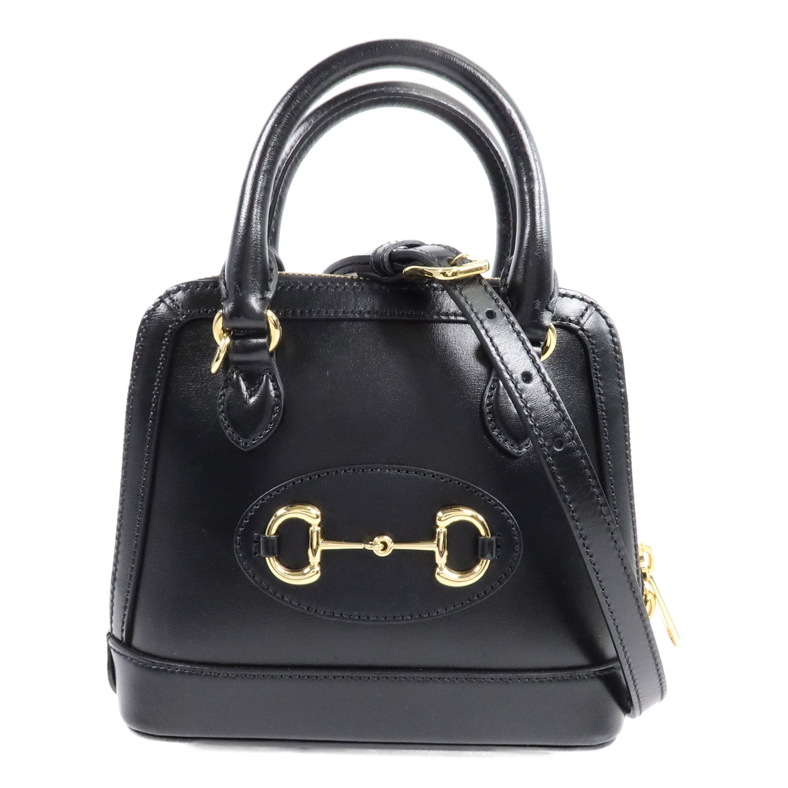 GUCCI 塗層帆布Horsebit 1955 Small手挽肩背兩用袋