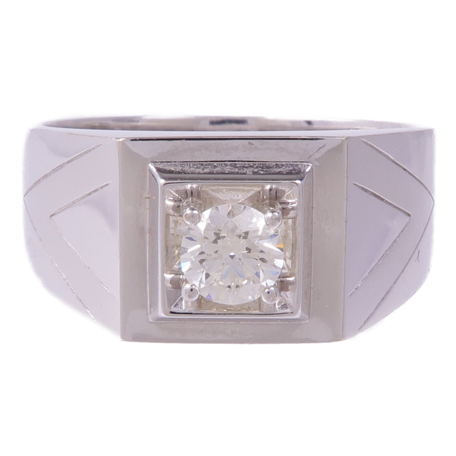 JEWELRY 18K白金Diamond Ring鑽石戒指US#8