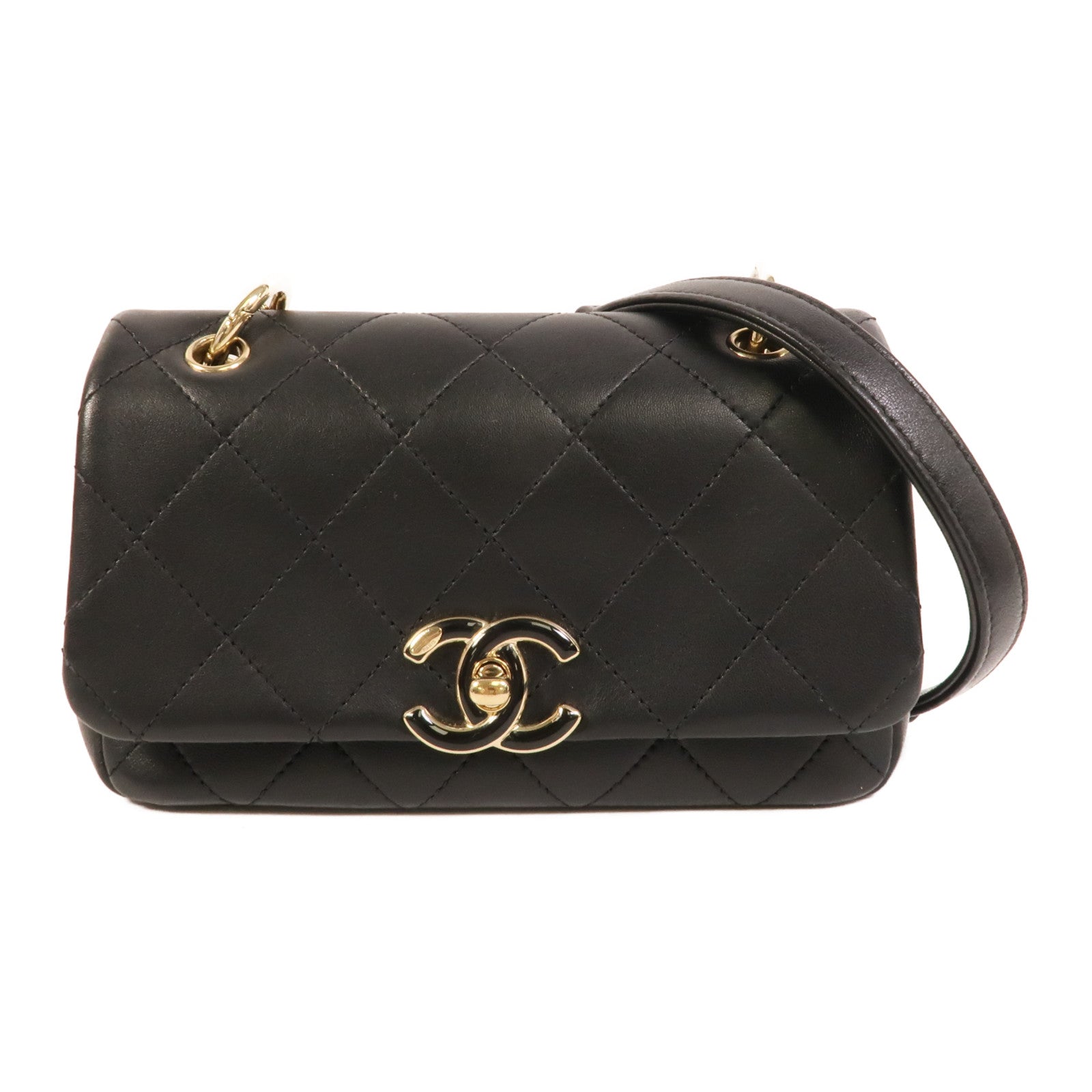 CHANEL 羊皮皮革Chain Shoulder肩背袋