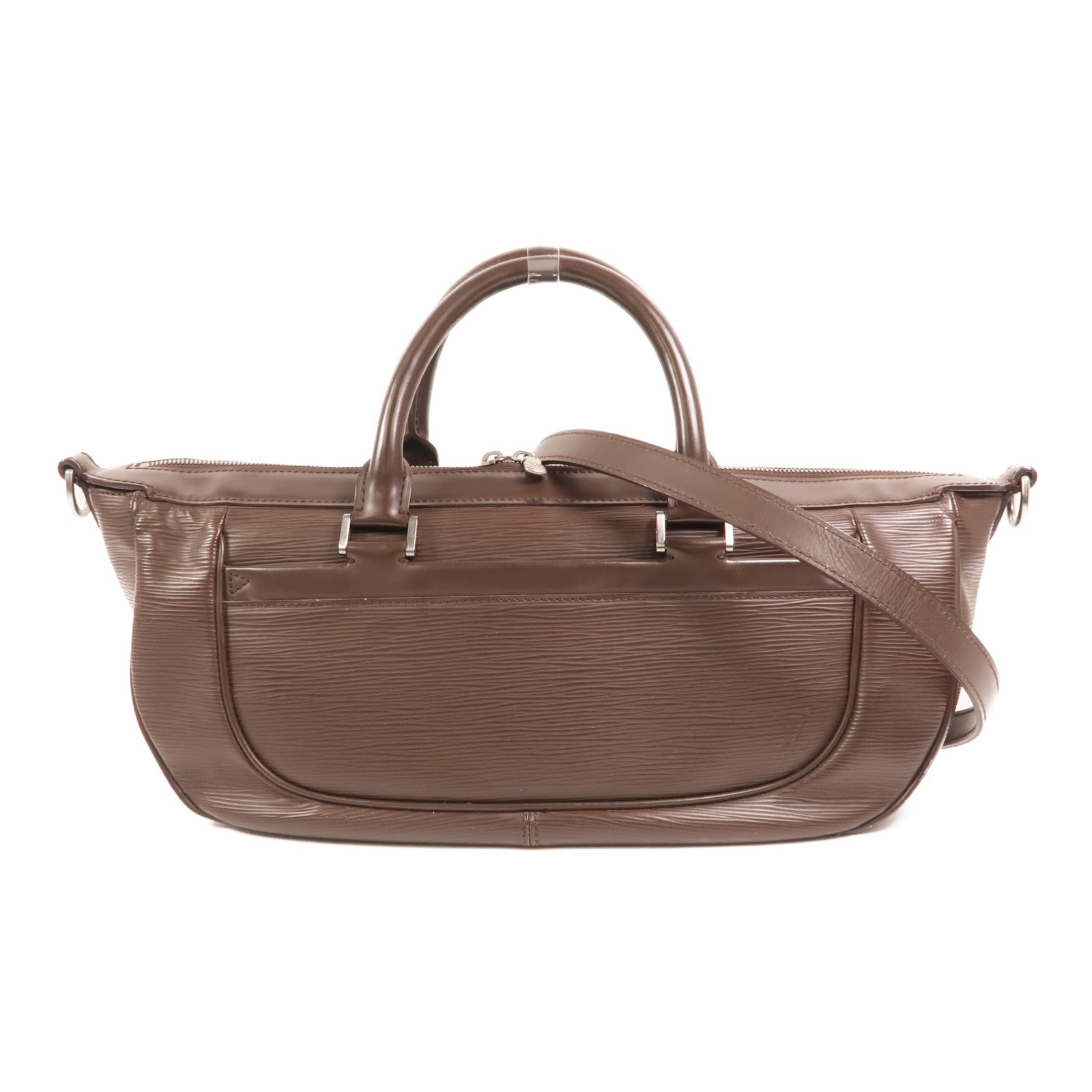 LOUIS VUITTON Epi Dhanura MM銀扣手挽肩背兩用袋
