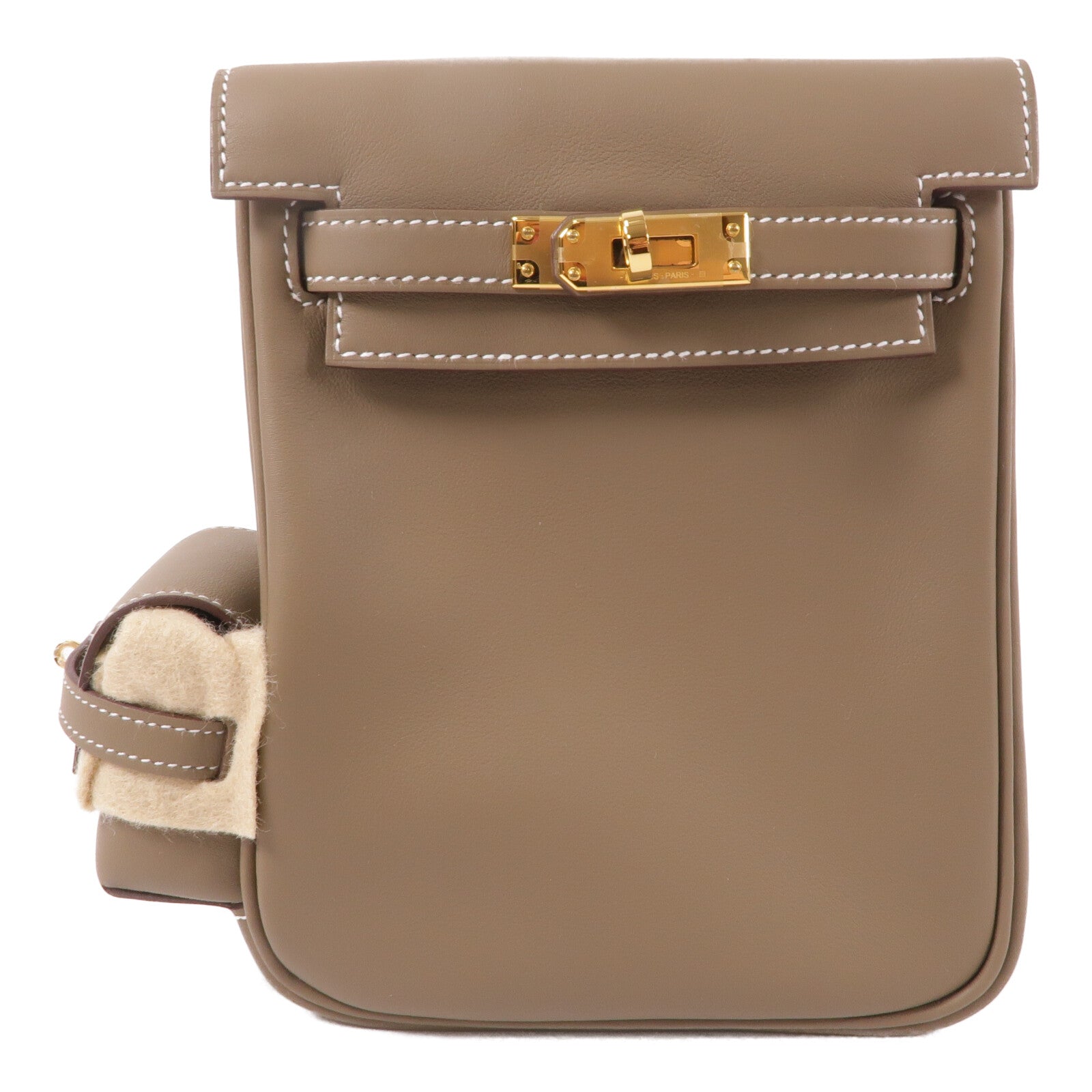 HERMES Swift皮革Kelly Jump背包Etoupe