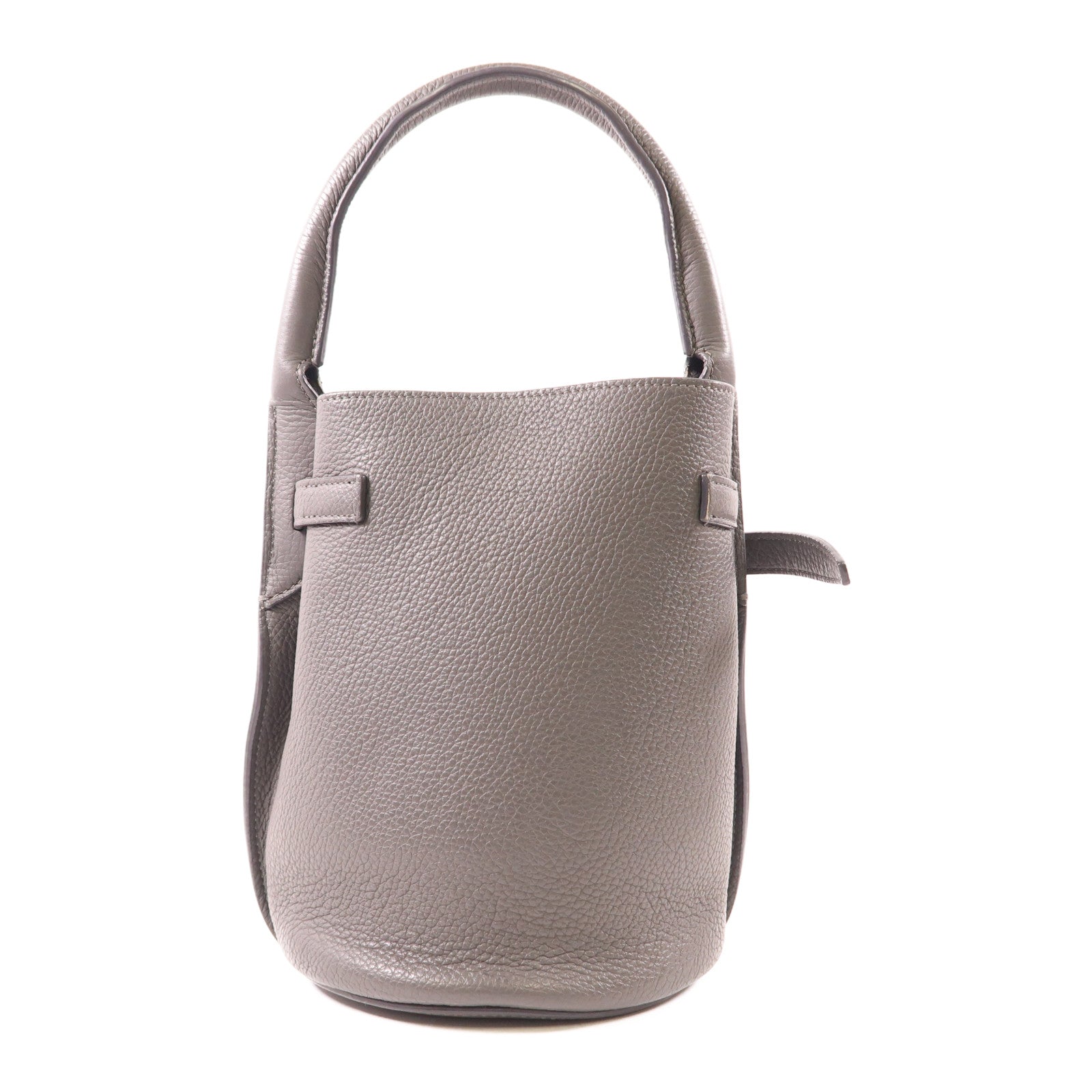 CELINE 牛皮皮革Nano Bucket銀扣手挽肩背兩用袋