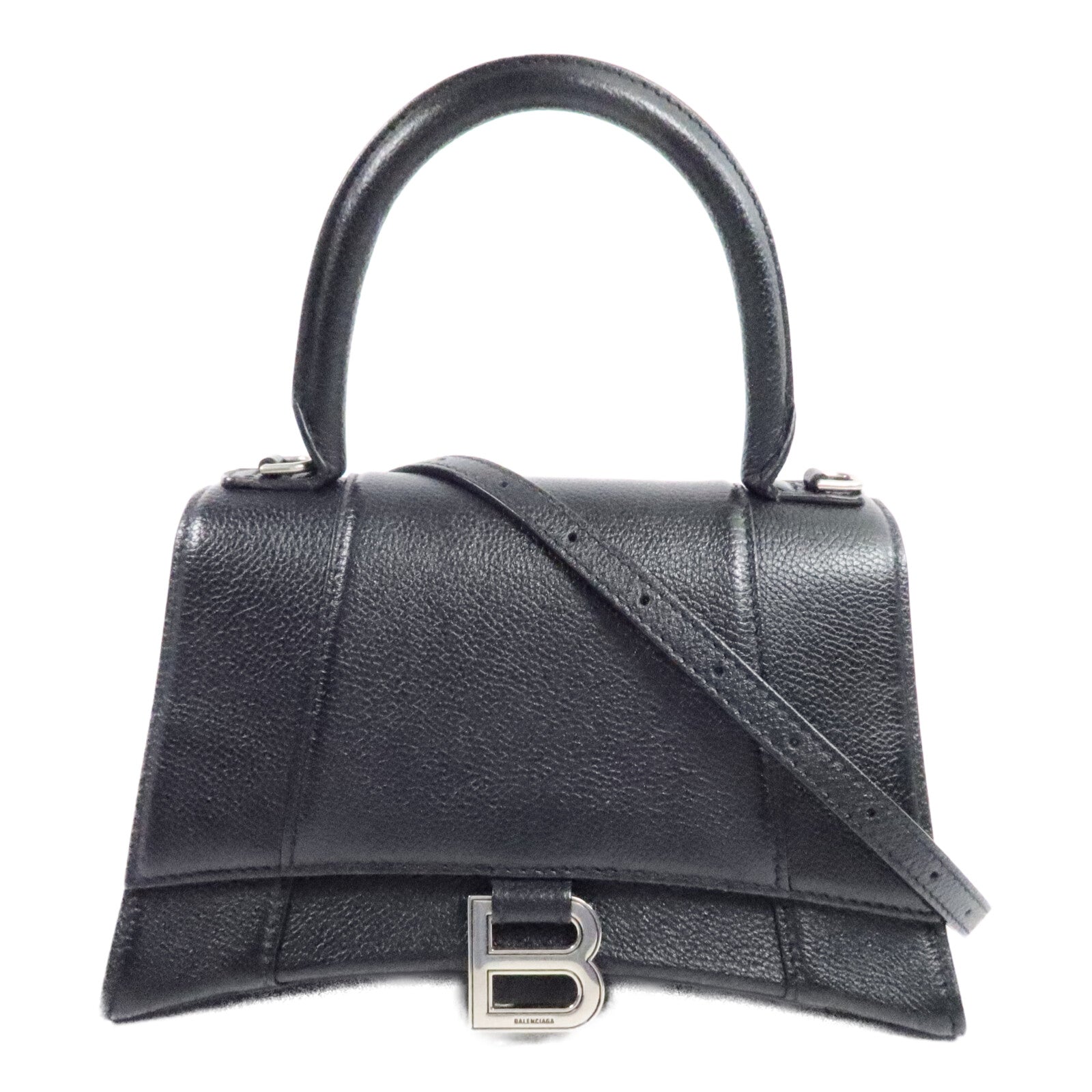 BALENCIAGA 牛皮皮革Hourglass Small Top Handle手挽肩背兩用袋