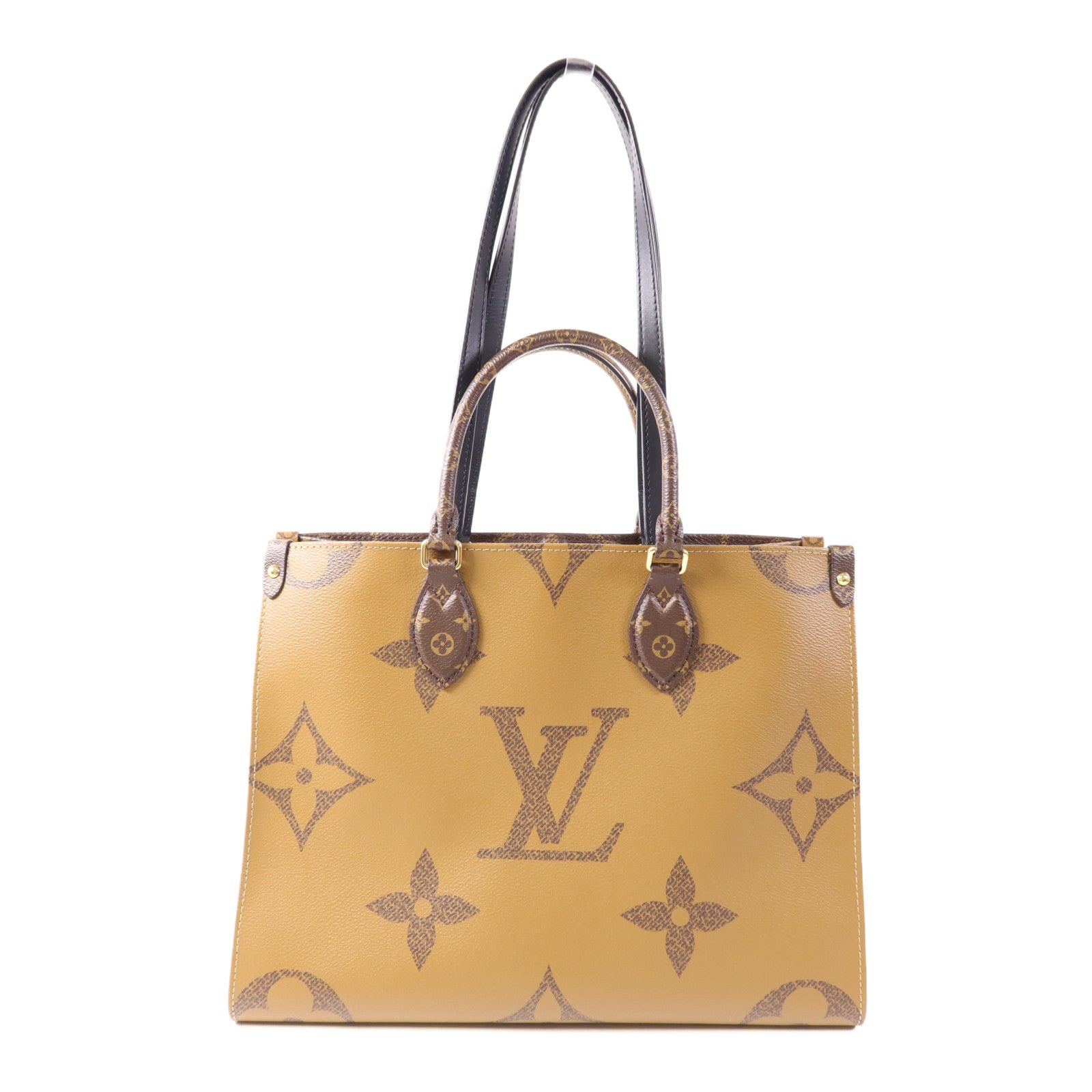 LOUIS VUITTON LV GHW On The Go MM 2 Way Bag M45321 Monogram Giant Brown