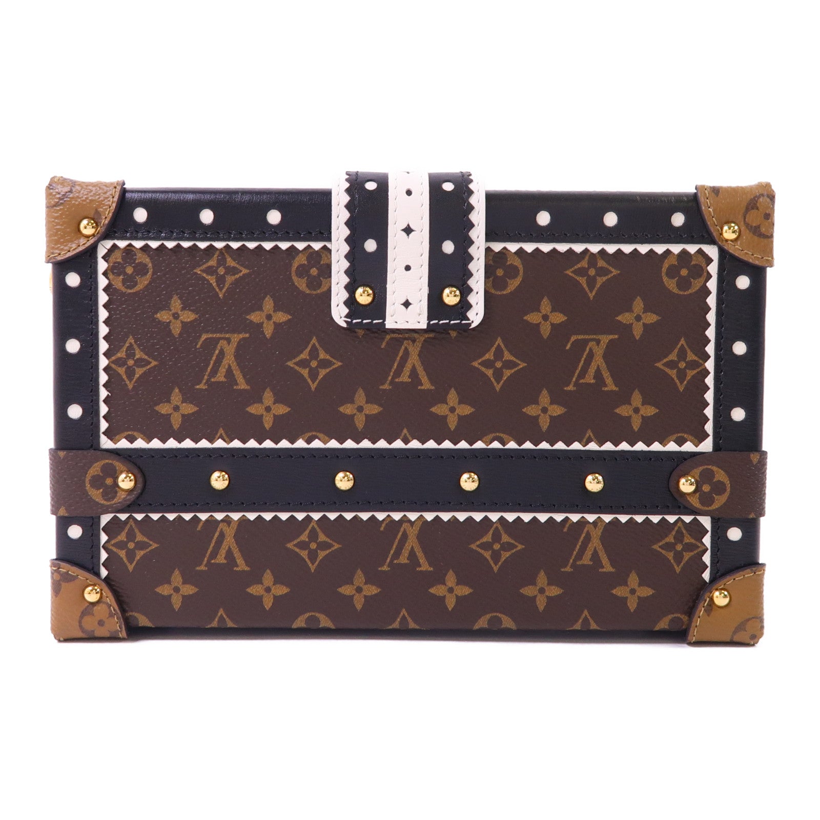 LOUIS VUITTON Monogram Petite Malle Shoulder Bag金扣肩背袋