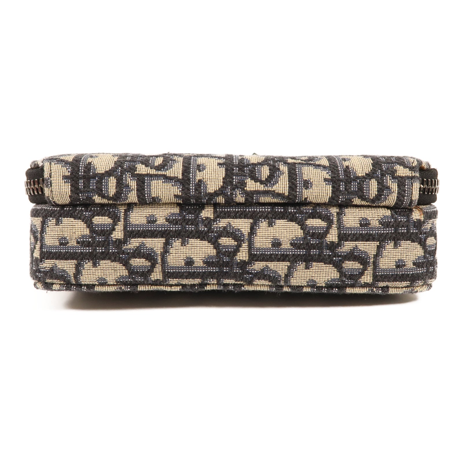 Dior 帆布Zipped Pouch With Strap銀扣肩背袋
